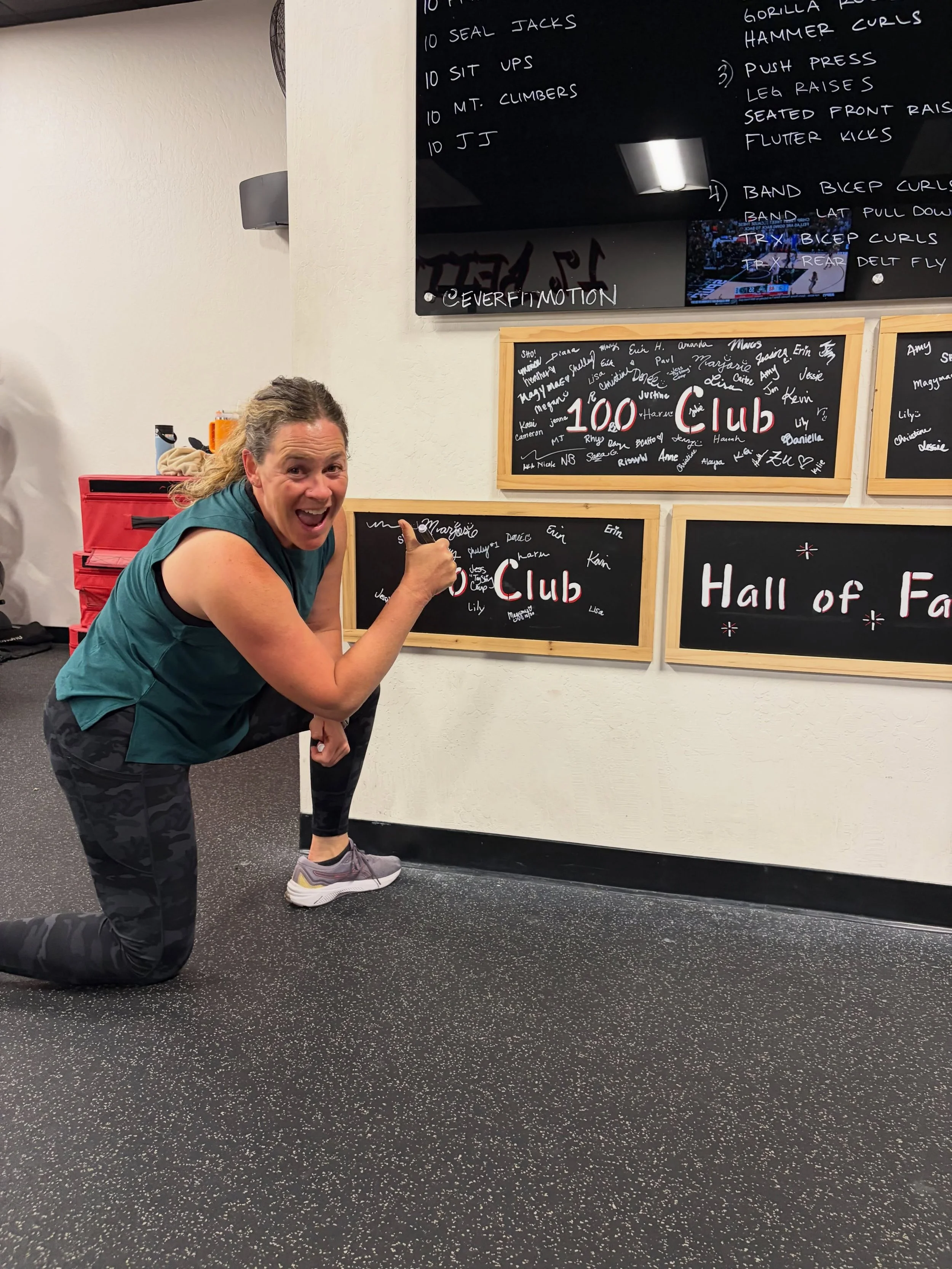 Congratulations to Amy on hitting the 300 Class Board! 

Amy is a true example of consistency and commitment, showing up for those 5:30 AM workouts before the kids wake up and before the workday begins.

Thank you for making your health a priority an
