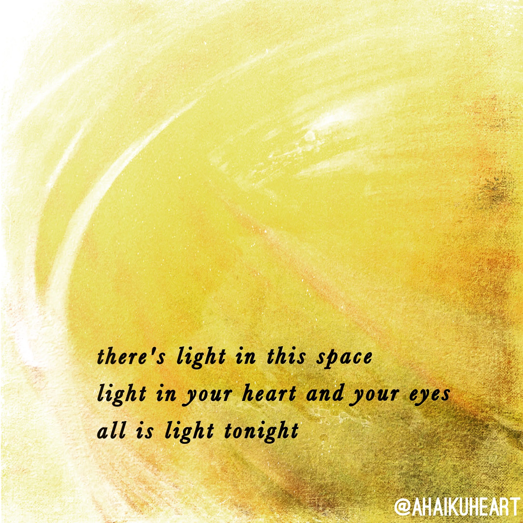   there’s light in this space  