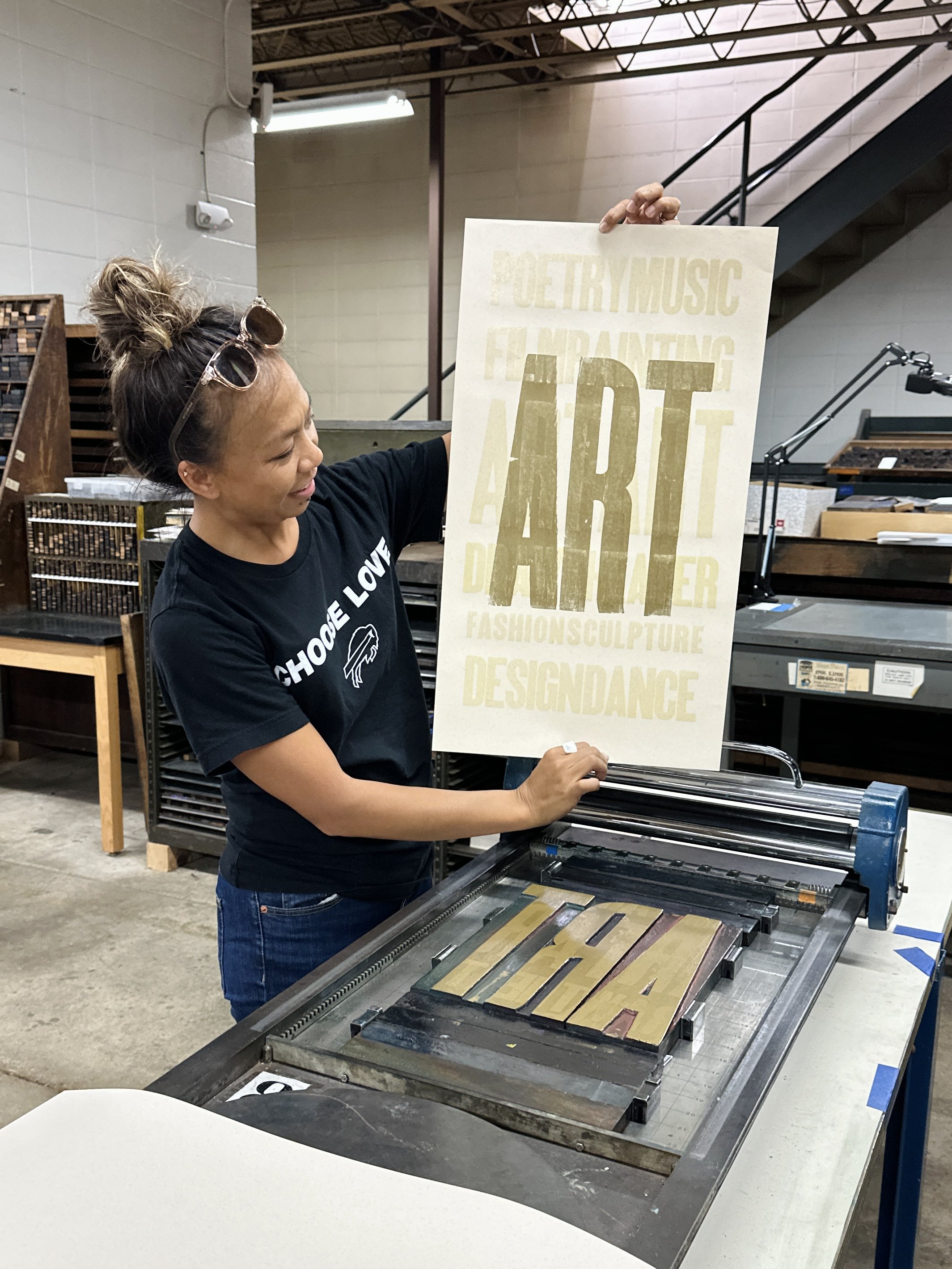BIWOC Printers Retreat at the Hamilton Wood Type Museum (2023)