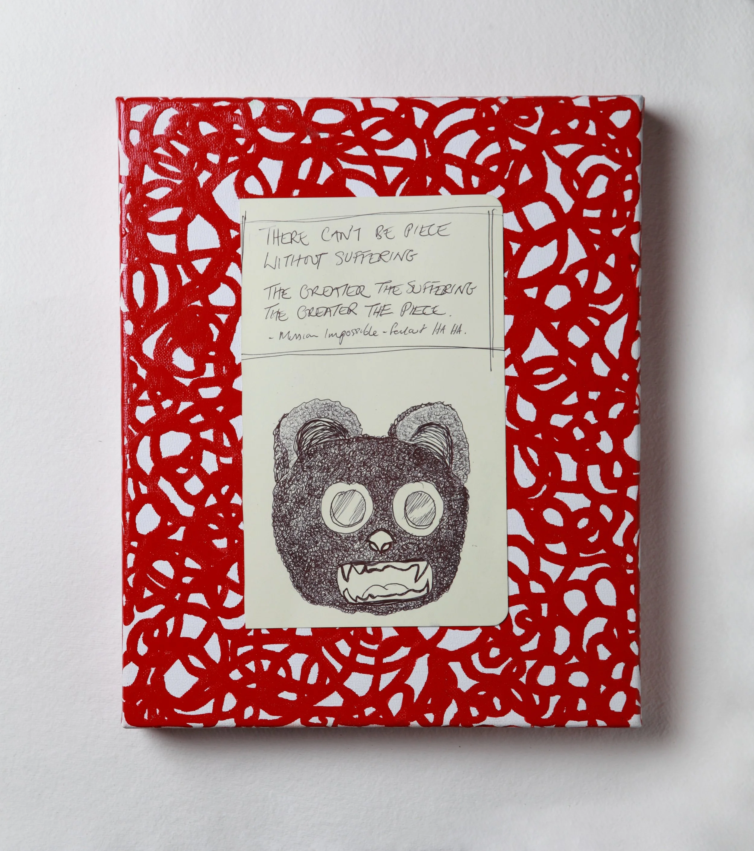 Unbearably Happy, 30.5 x 25.4 x 3.5 cm, 2019.