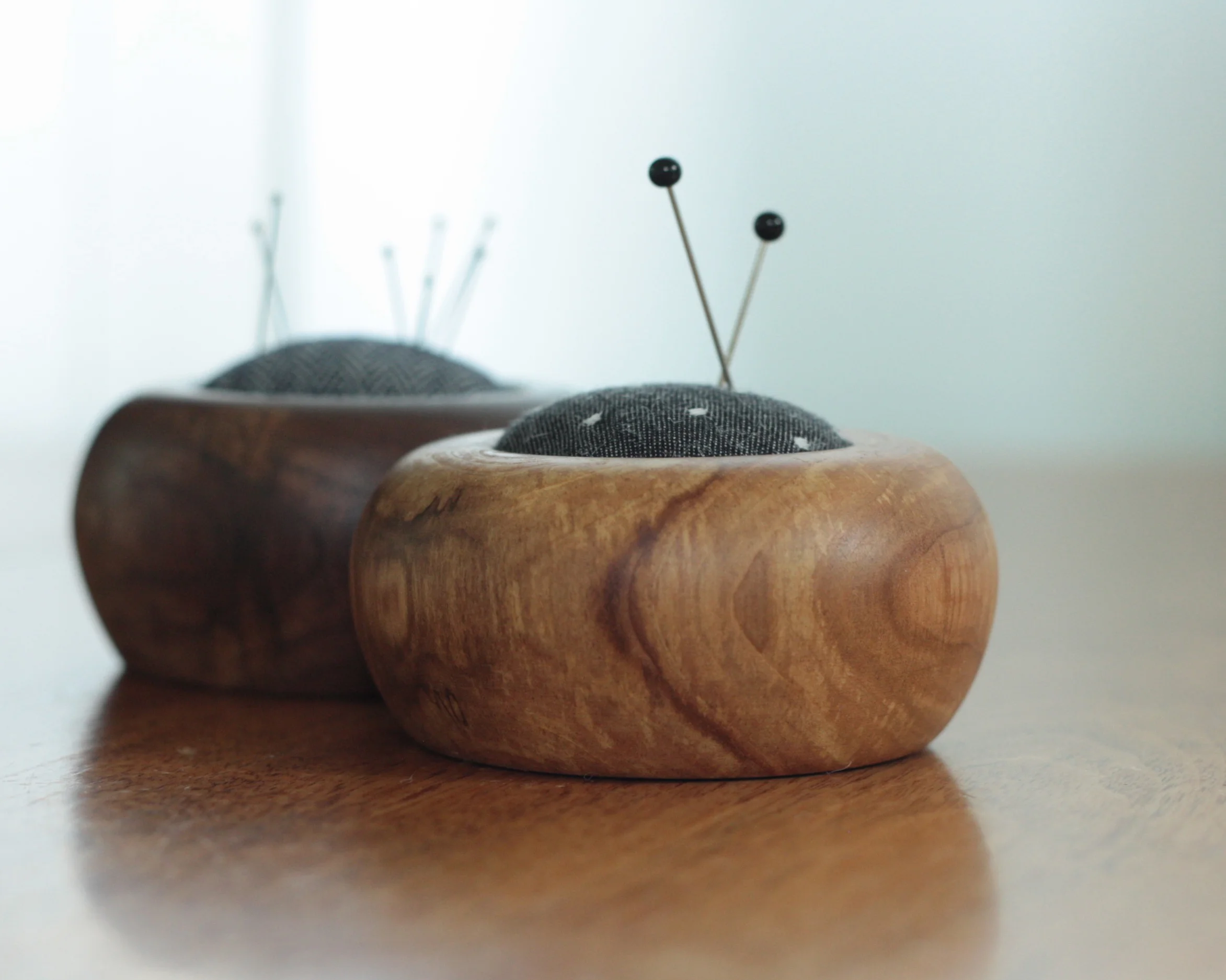 walnut and granny smith apple pin cushions.jpg