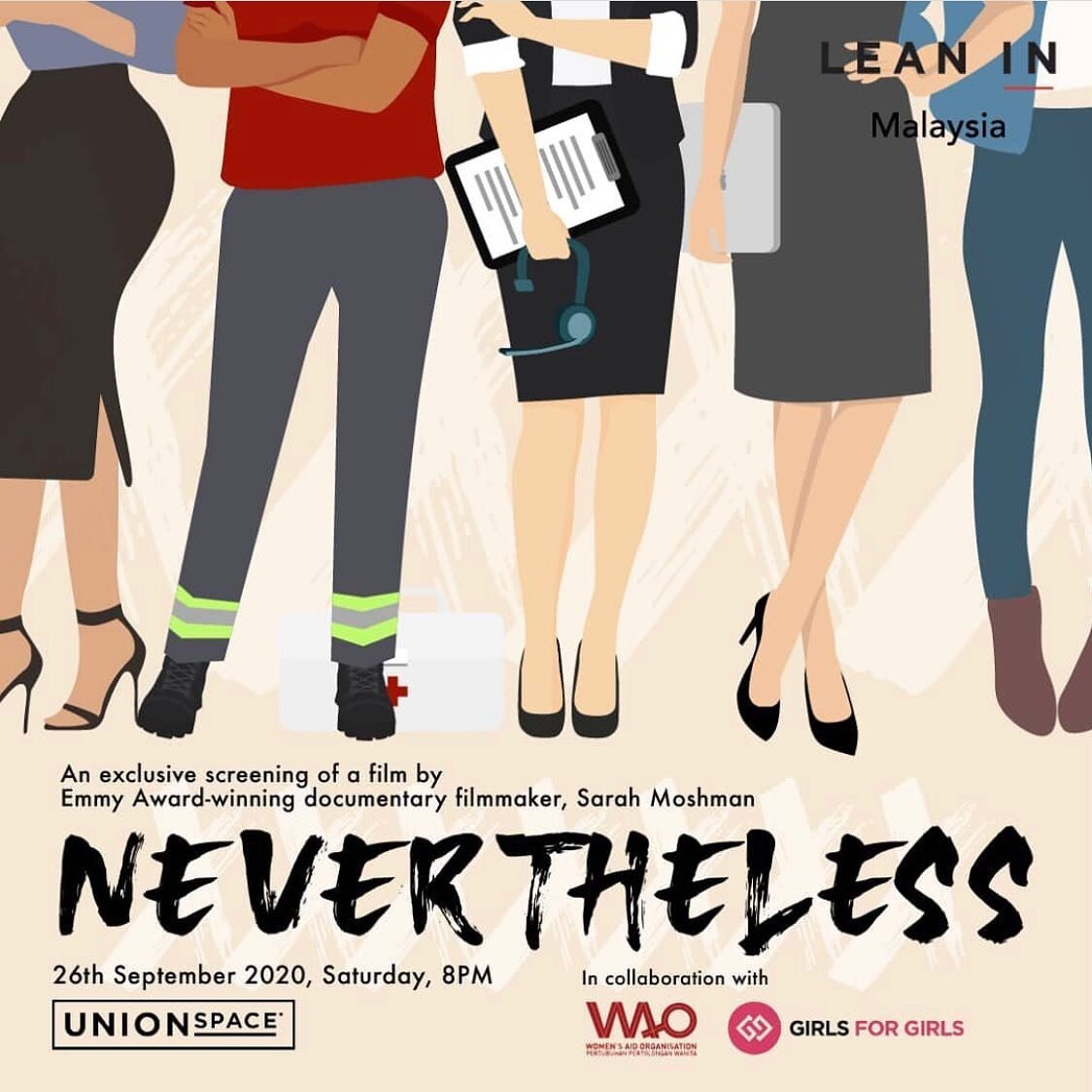 Excited for our first screening in Malaysia coming up on September 26th hosted by @leaninmalaysia 👏 and thanks to @sarahchenglobal for organizing! #nevertheless #metoo #timesup #leanin