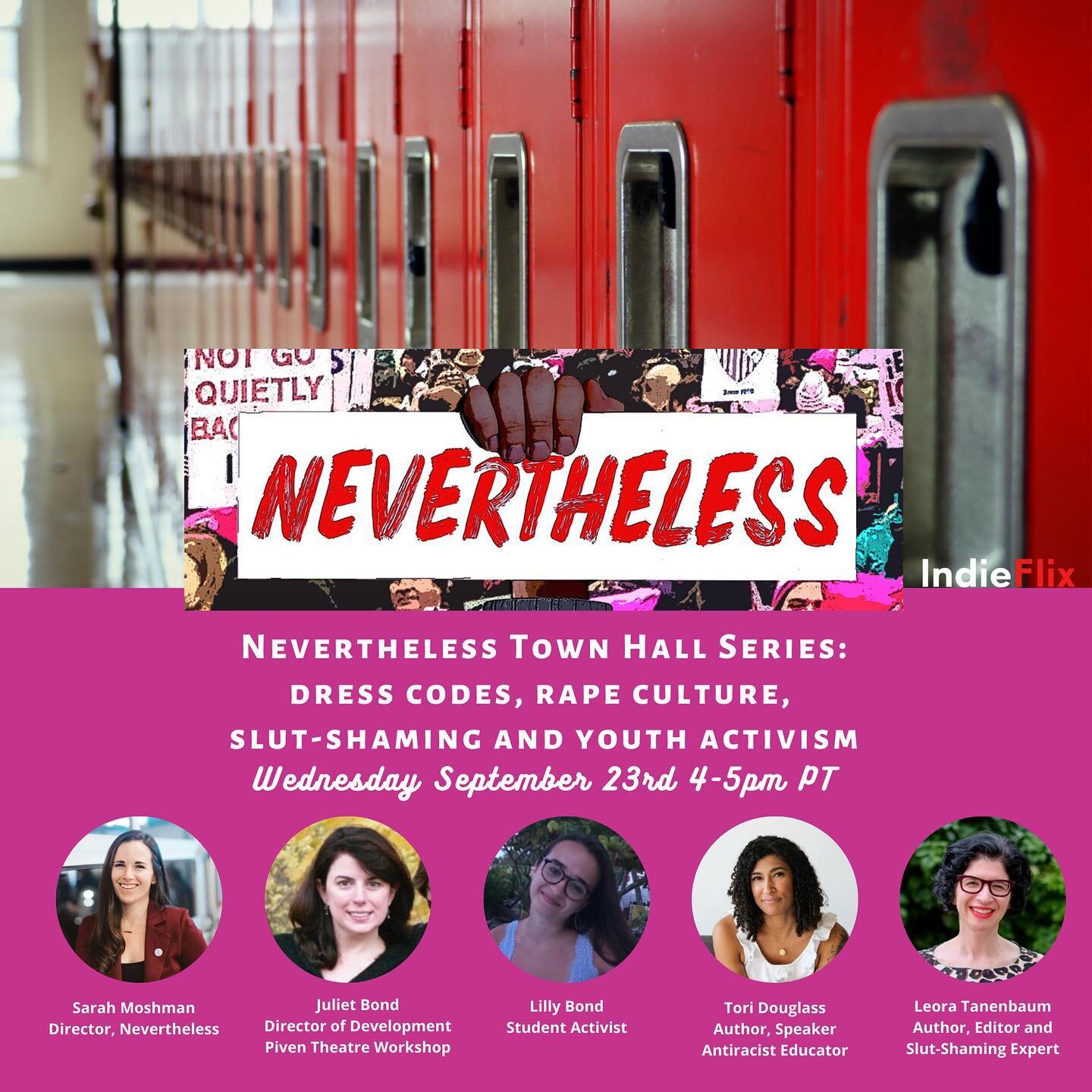 September means back to school, and back to school means a focus on dress coding, especially for girls and women. Join us on Wednesday 9/23 at 4pm PT for an important discussion surrounding dress codes, rape culture, slut-shaming and youth activism w