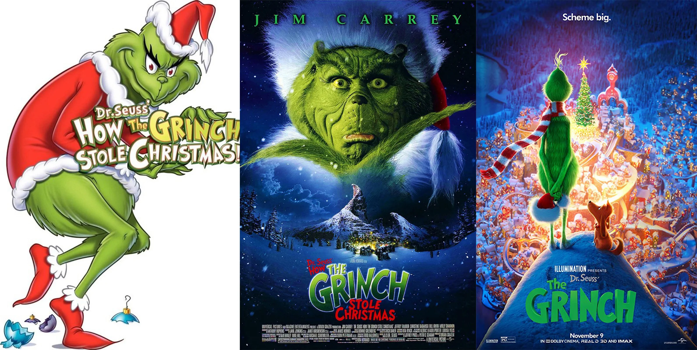 Left: 1960 Poster; center: 2000 Poster; Right: 2018