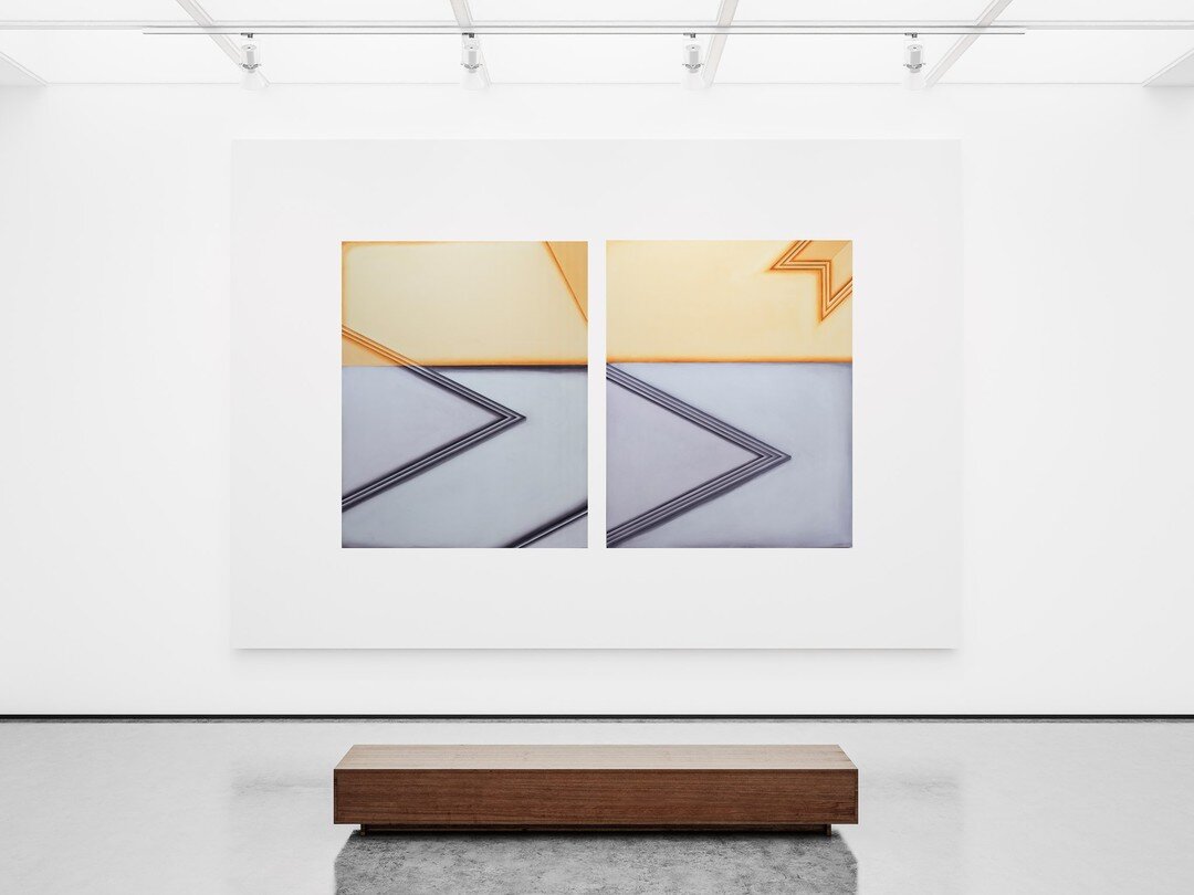Installation image of Selma Parlour
Left to Right: Compile time II, 2017, oil on linen, 
150 cm x 120cm, 59 in x 47 in 
Compile time I, 2017, oil on linen, 150 cm x 120cm, 59 in x 47 in 
@selmaparlour 

Now on view in Perfectionism IV: A Trick of the