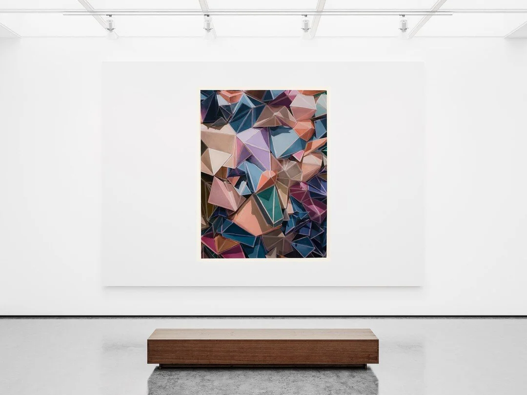 Installation view of Jonny Green&rsquo;s 
Nautilus, 2020
Oil on linen
183 cm x 137 cm x 4 cm, 72 in x 54 in x 1.5 in 
(Bench 6 ft wide)

&ldquo;One of the cornerstones of my practice is that i've never allowed myself to become stuck in one specific v