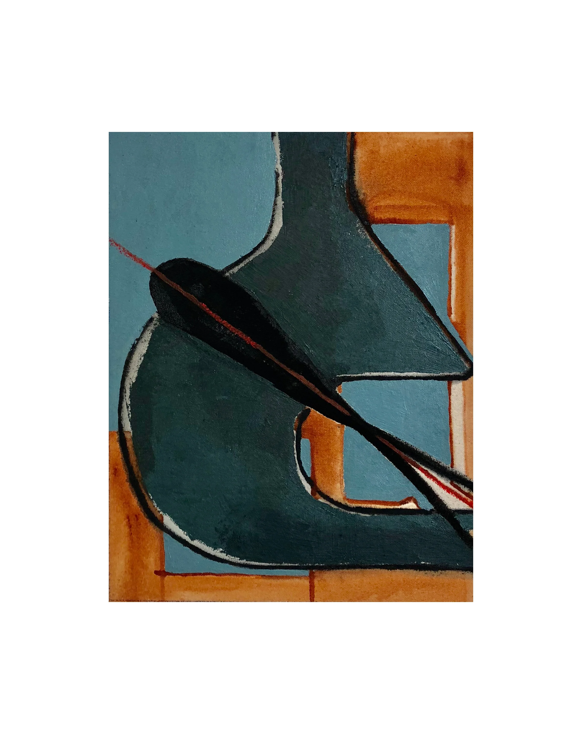 Splintered , oil on canvas, 2018, 12x10 Click here to email for availability