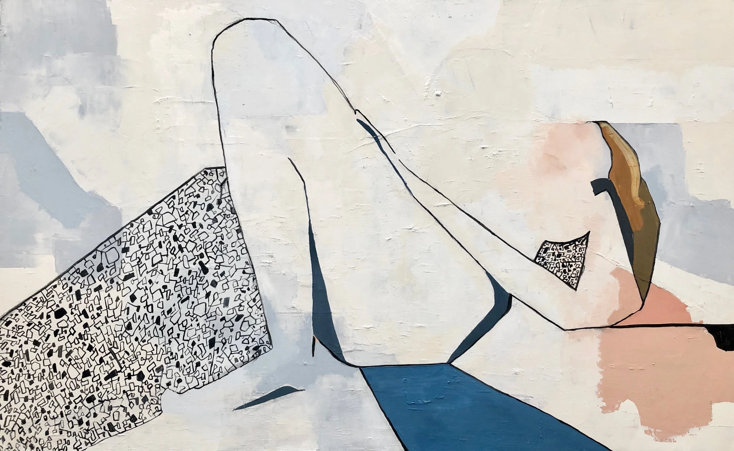 Femme, oil on canvas, 2018, 30 x 38