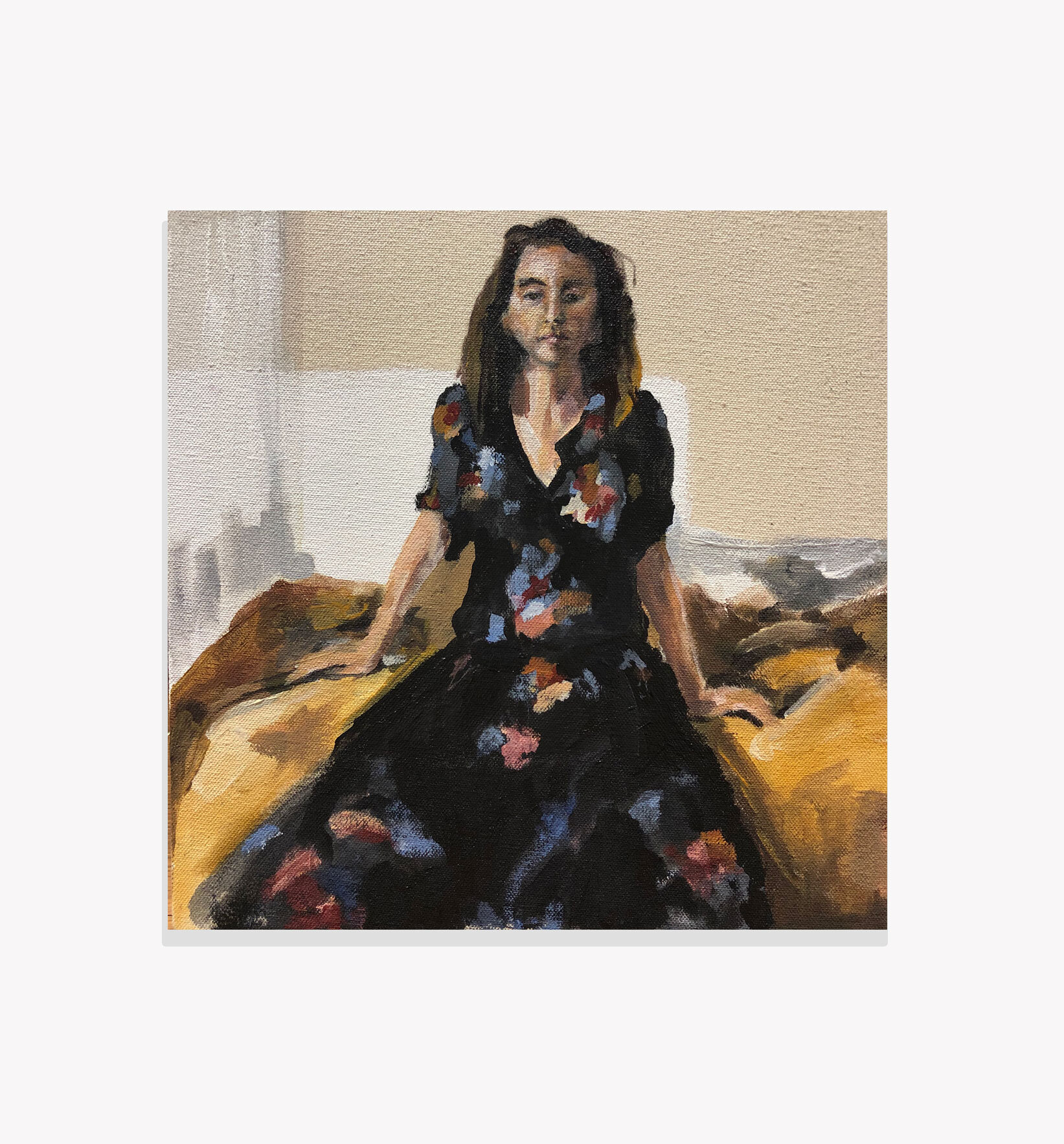   Impatient , Kristi Head 2020. Acrylic on canvas, 10 x 10 inches. 