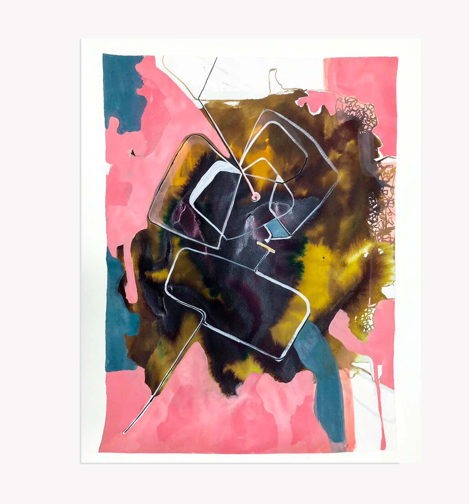   On Purpose , Kristi Head 2019. Acrylic on paper, 30 x 22 inches. 
