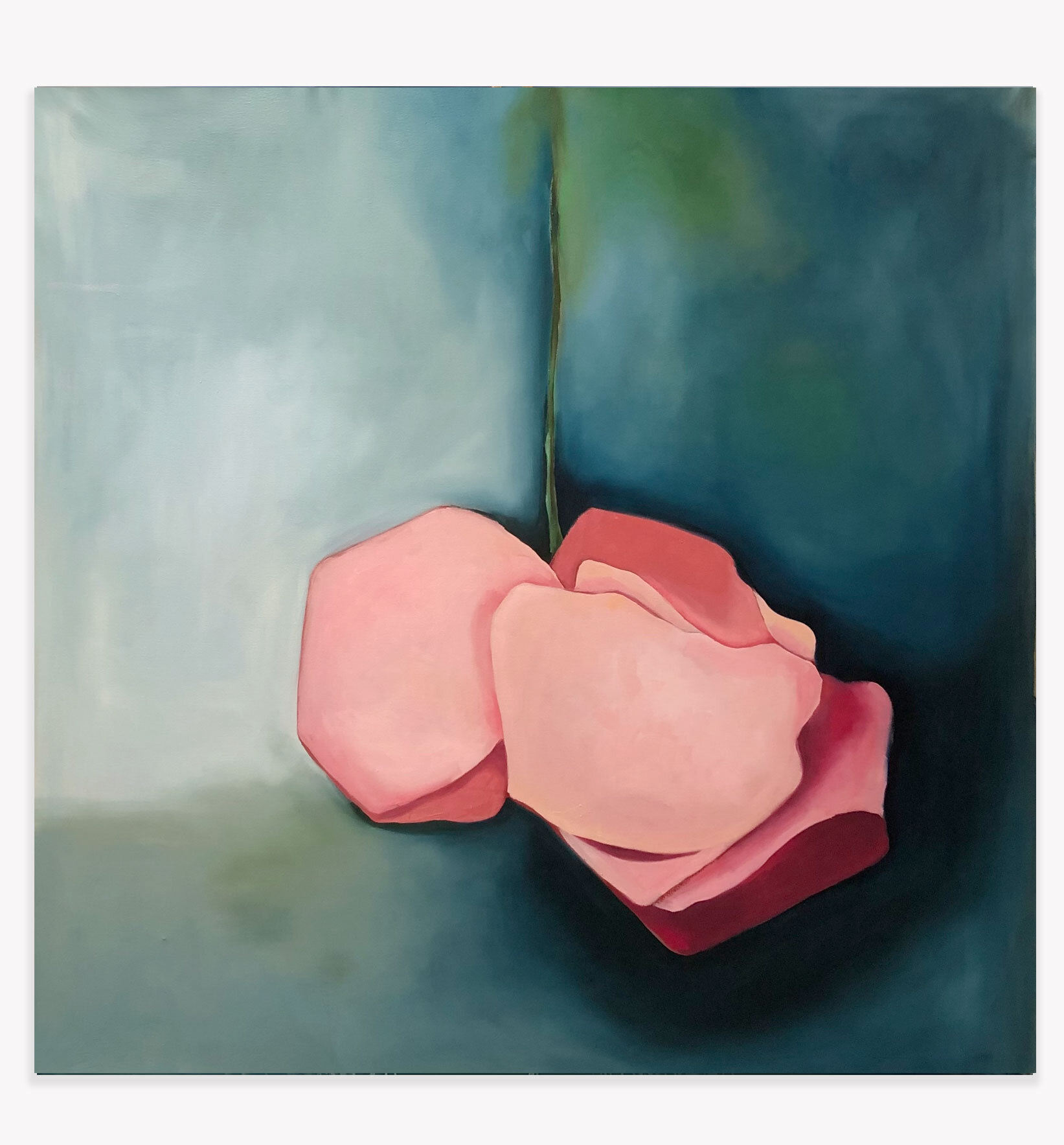   Submerged Rose , Kristi Head 2021. Oil on canvas, 65 x 66 inches. 