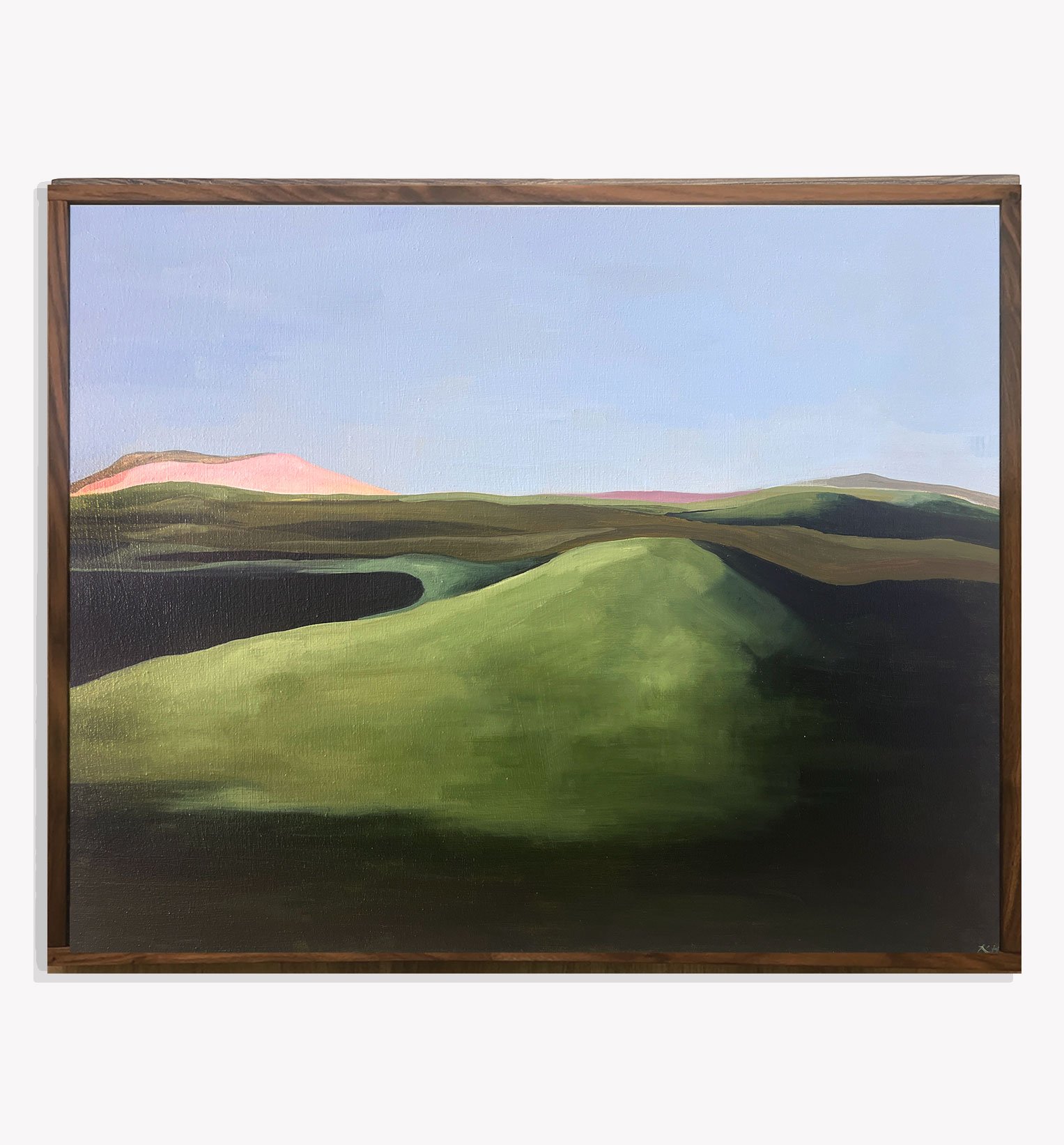   Tender Green.  Kristi Head 2025. Acrylic on canvas, 24 × 30 inches. 