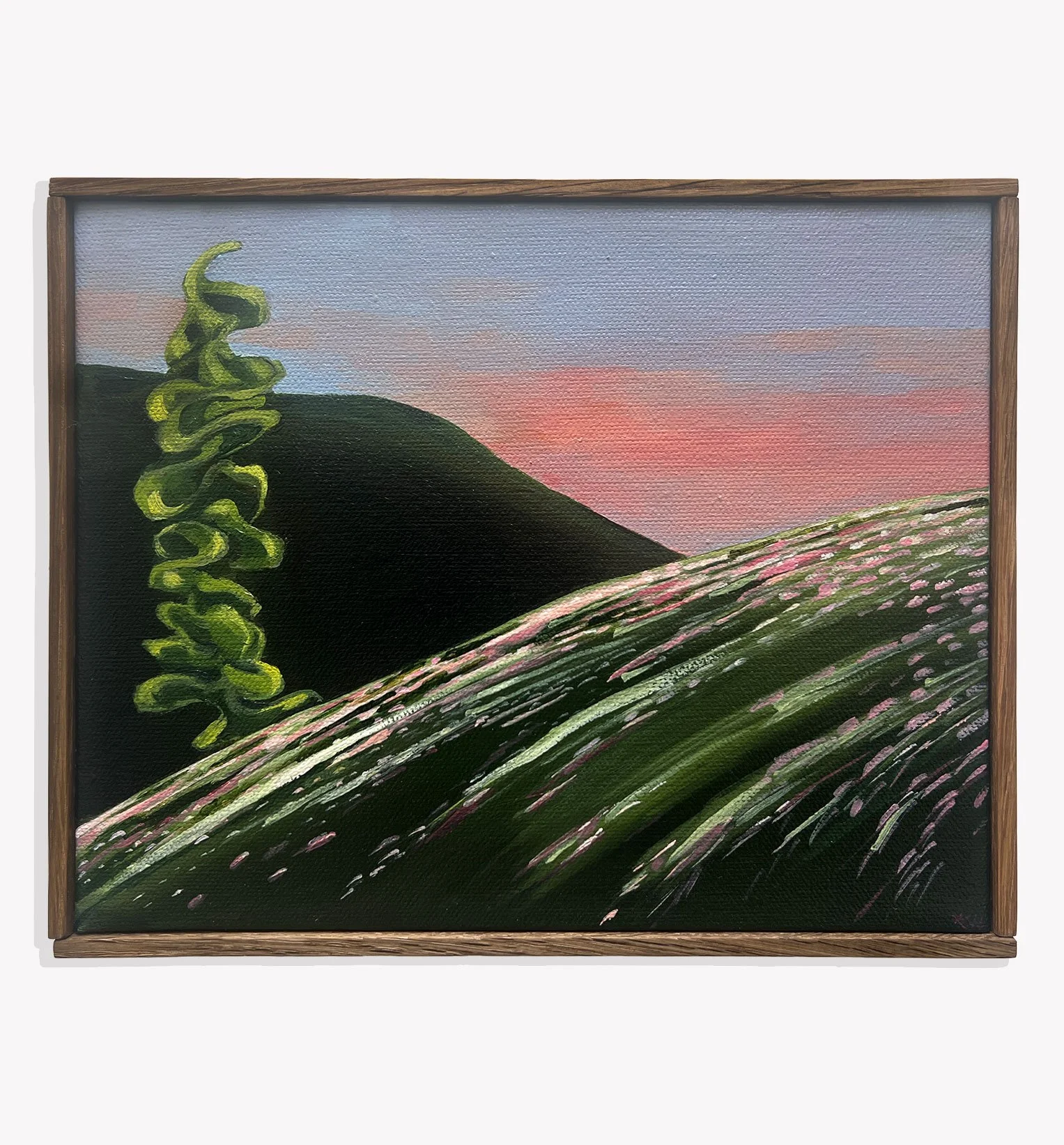   Dark Sun , Kristi Head 2025. Acrylic on canvas, 8 × 10 inches. 