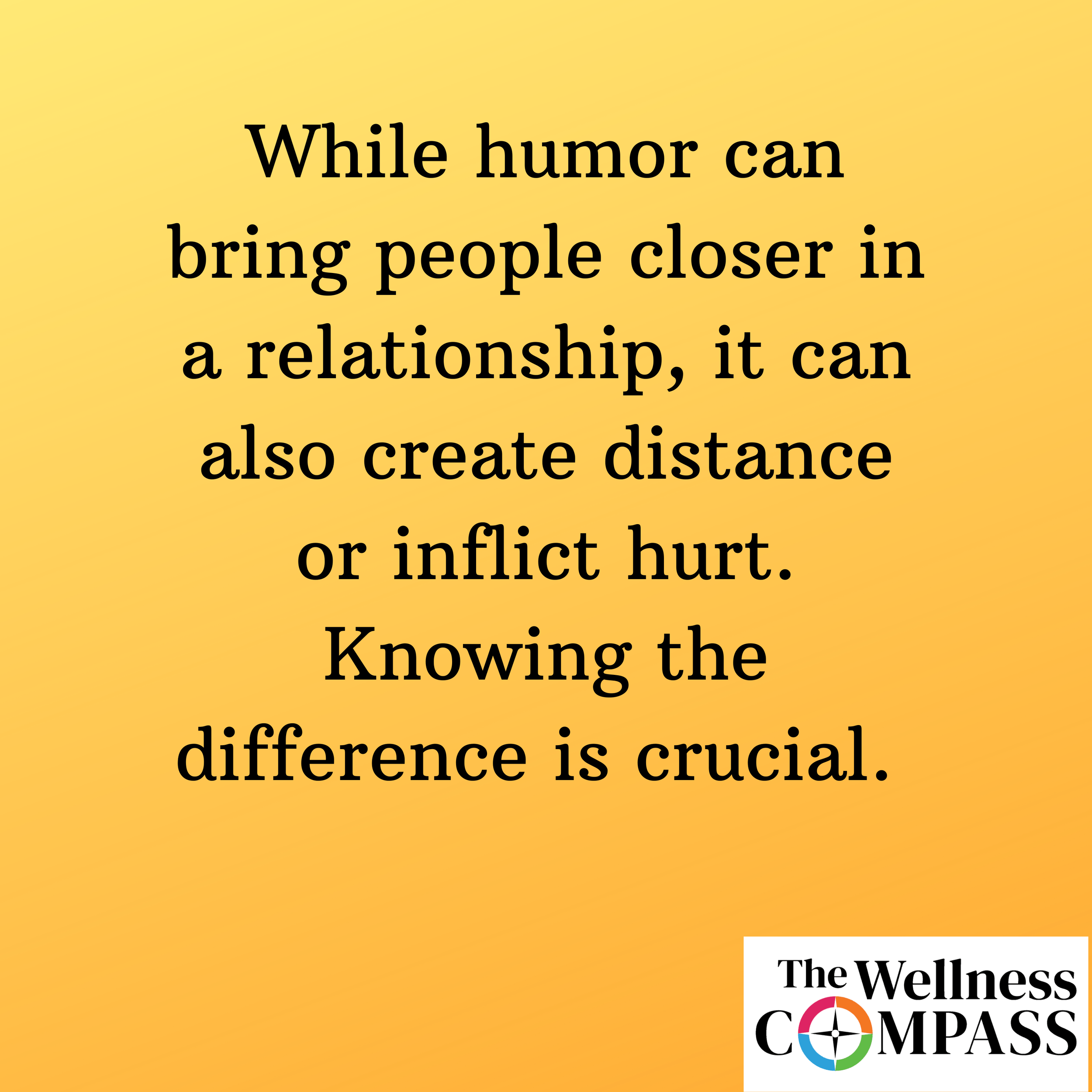 "The Power of Humor Is in How We Use It," October 25, 2024