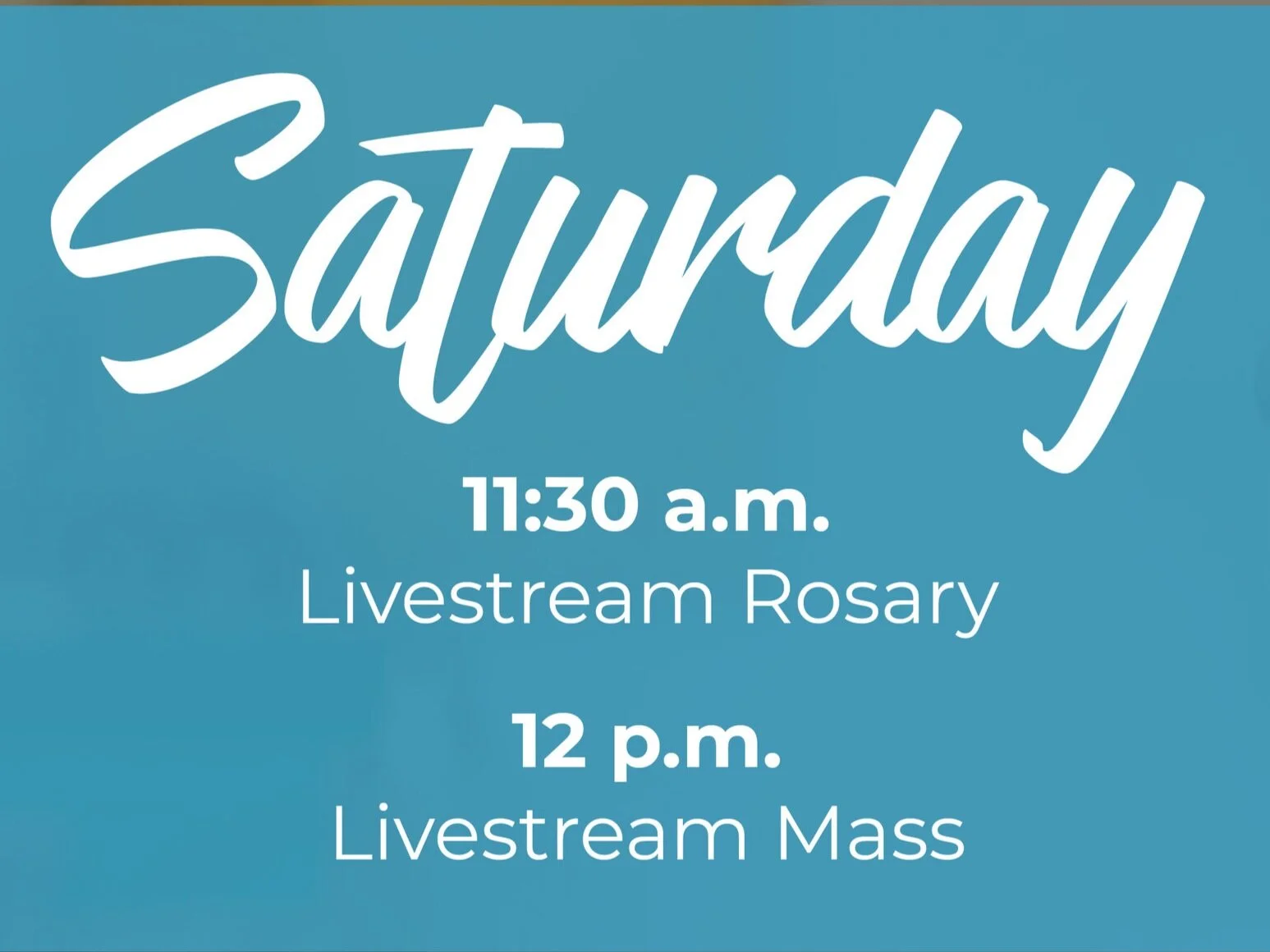 Virtual Rosary and Mass