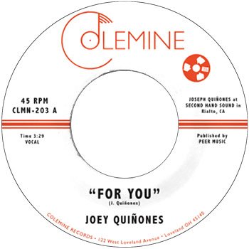 7" Joey Quiñones - For You