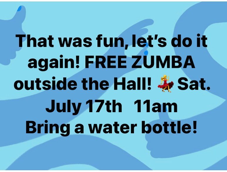 Free pop-up Zumba class this Saturday morning! 💃 💃 💃
