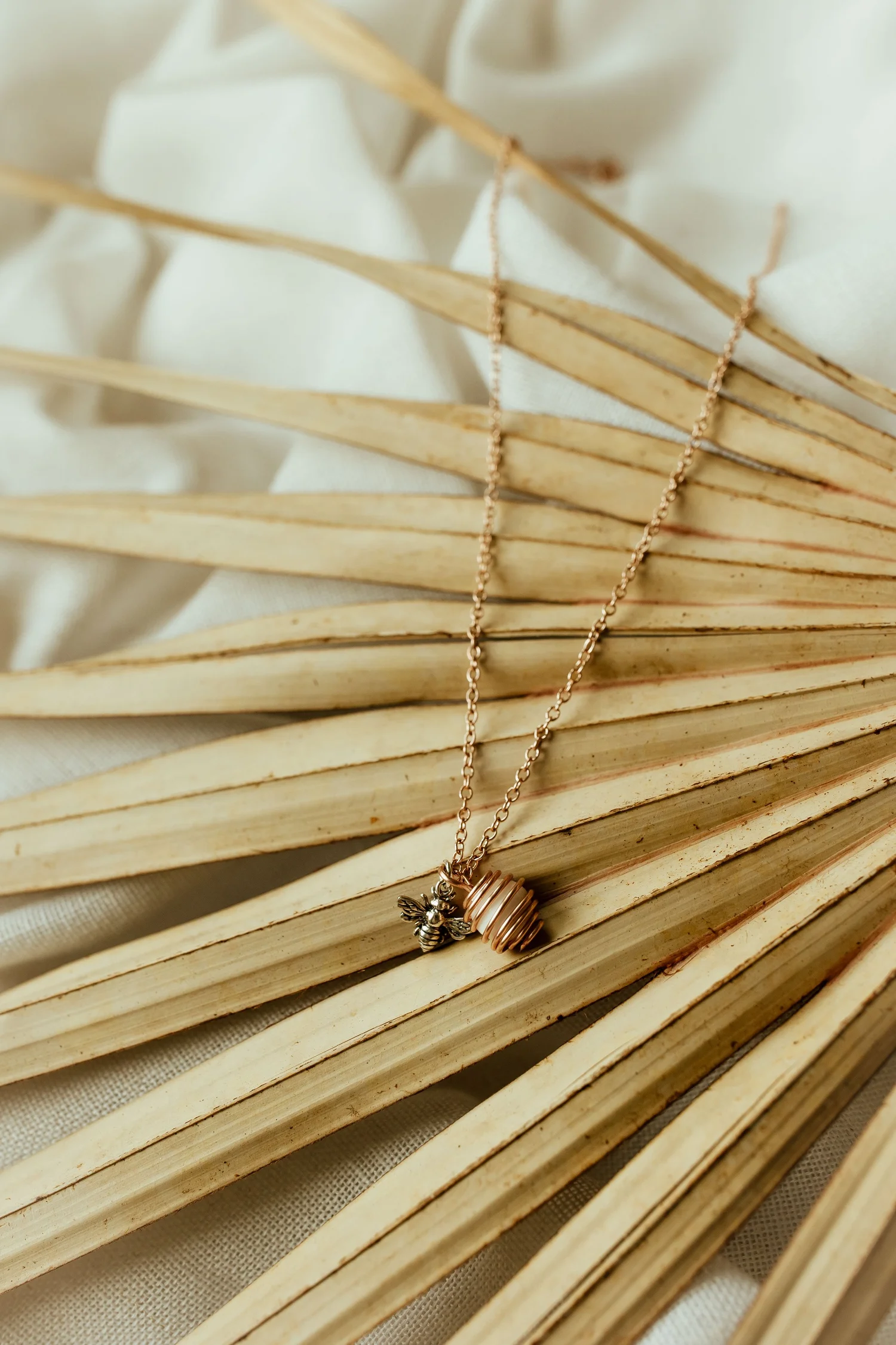 Milk + Honey — Beehive Necklace