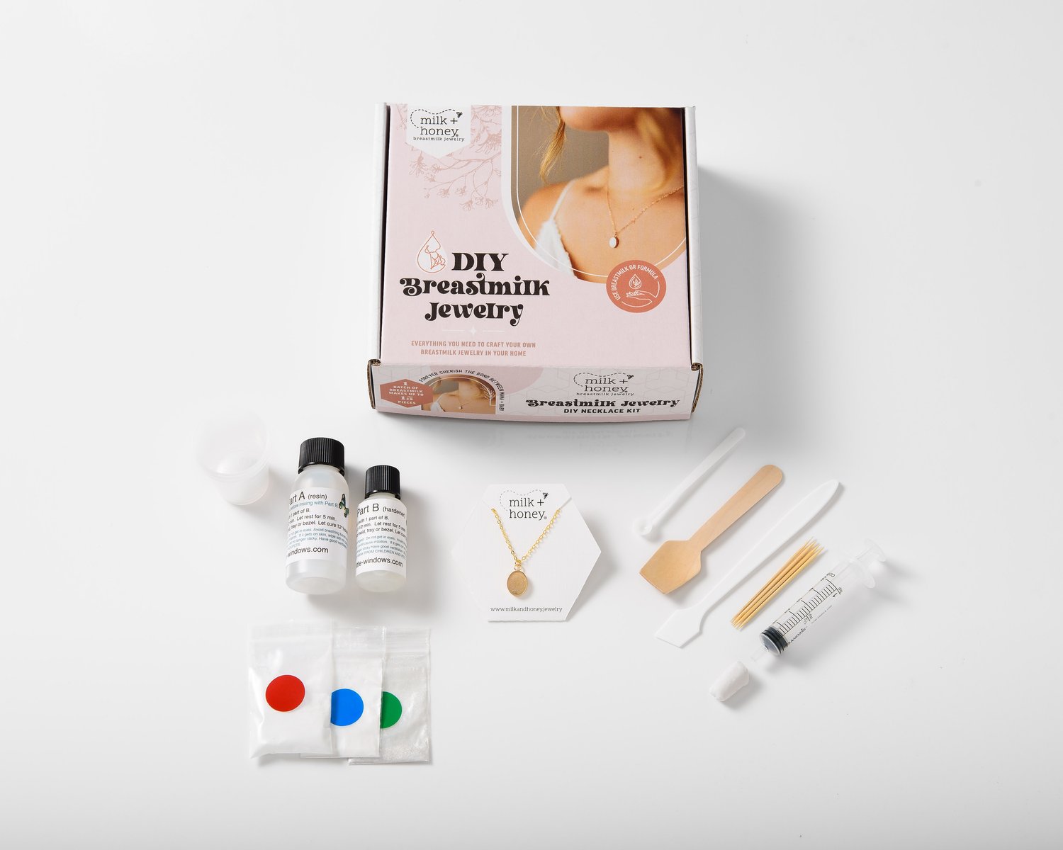 BreastMilk Jewellery DIY Kit  How to make breastmilk jewellery at home # breastmilk #shorts 