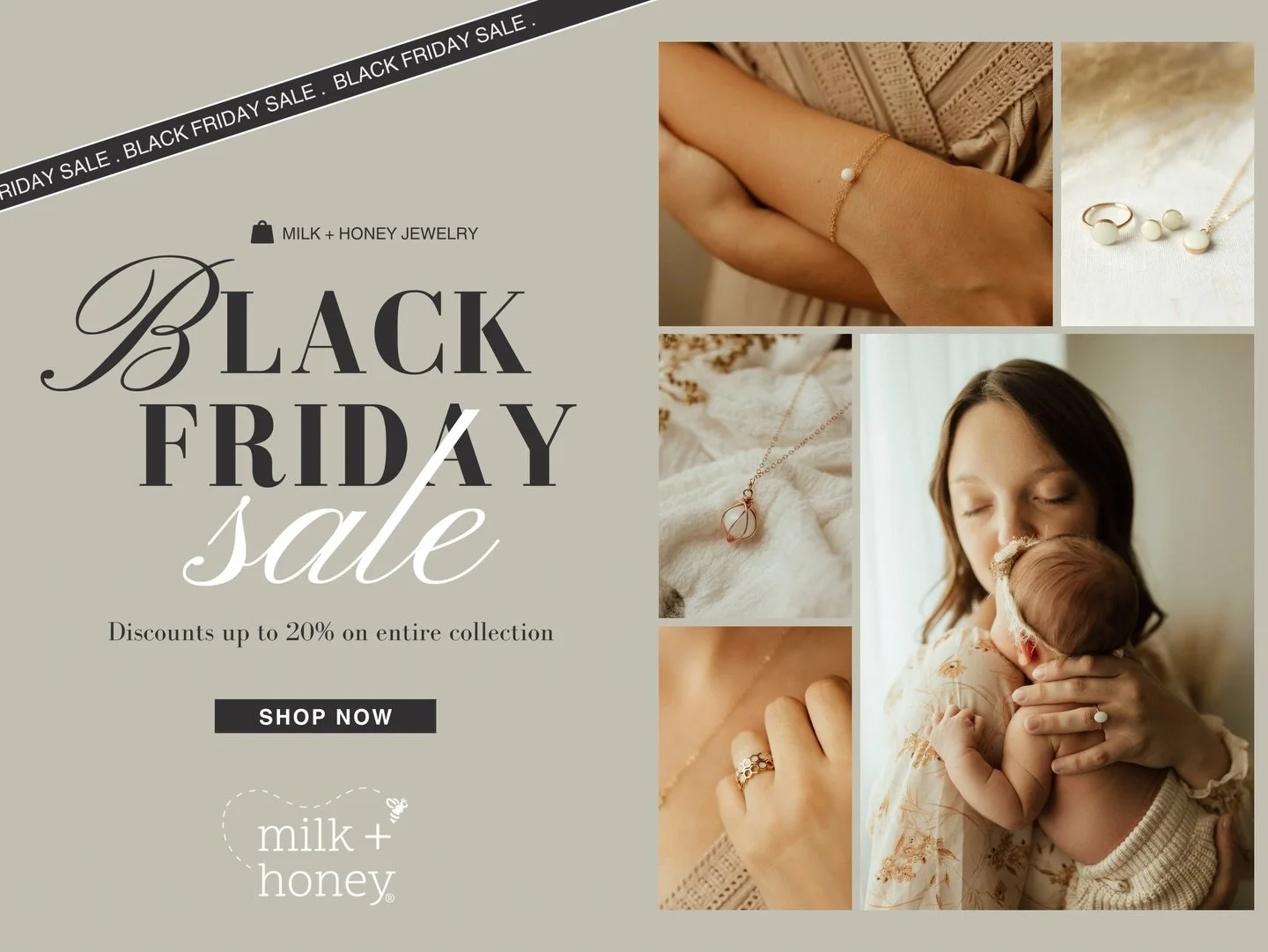 Black Friday prices continue!

Your support has been AMAZING!  Let this be our gift to you &lt;3

If you&rsquo;re planning to order breast milk jewelry, now is the time! We won&rsquo;t be able to put our entire collection on sale again for at least a