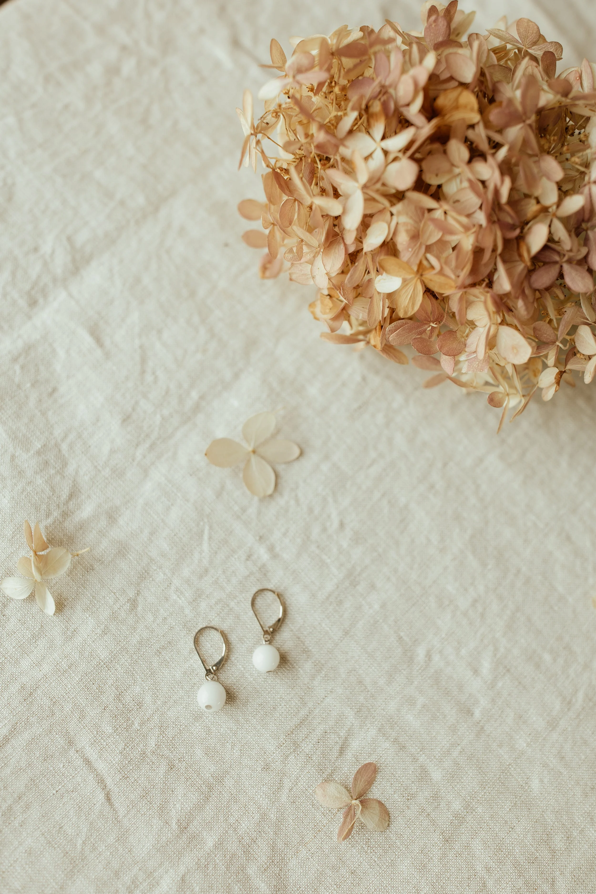 Sterling Silver Pearl Drop Earrings with lever back