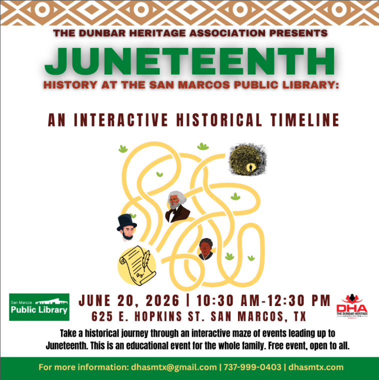 Juneteenth History at the San Marcos Public Library: An Interactive Historical Timeline