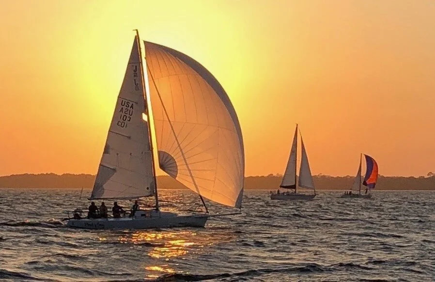 Mud Bug Under spinnaker
