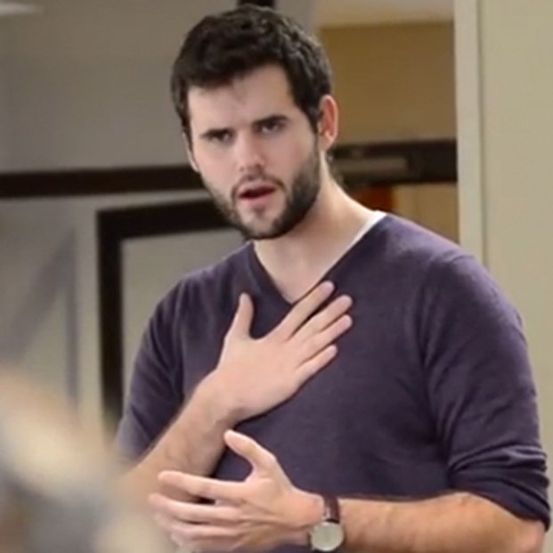 Photo of Zach Wahls speaking to a group