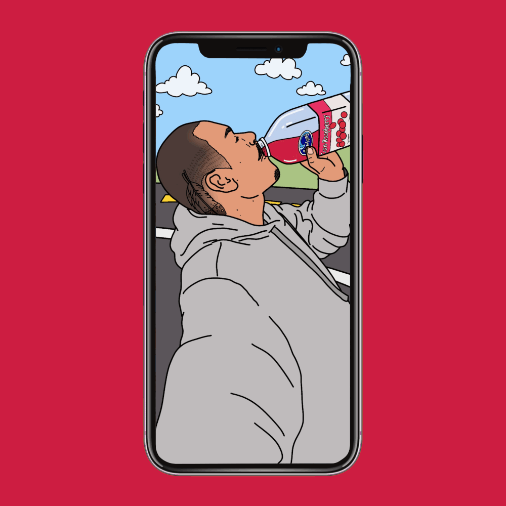 The Skateboarding Cranberry Juice Drinking Fleetwood Mac Guy Nathan Apodaca Is Now A Wallpaper Bianca Bosso