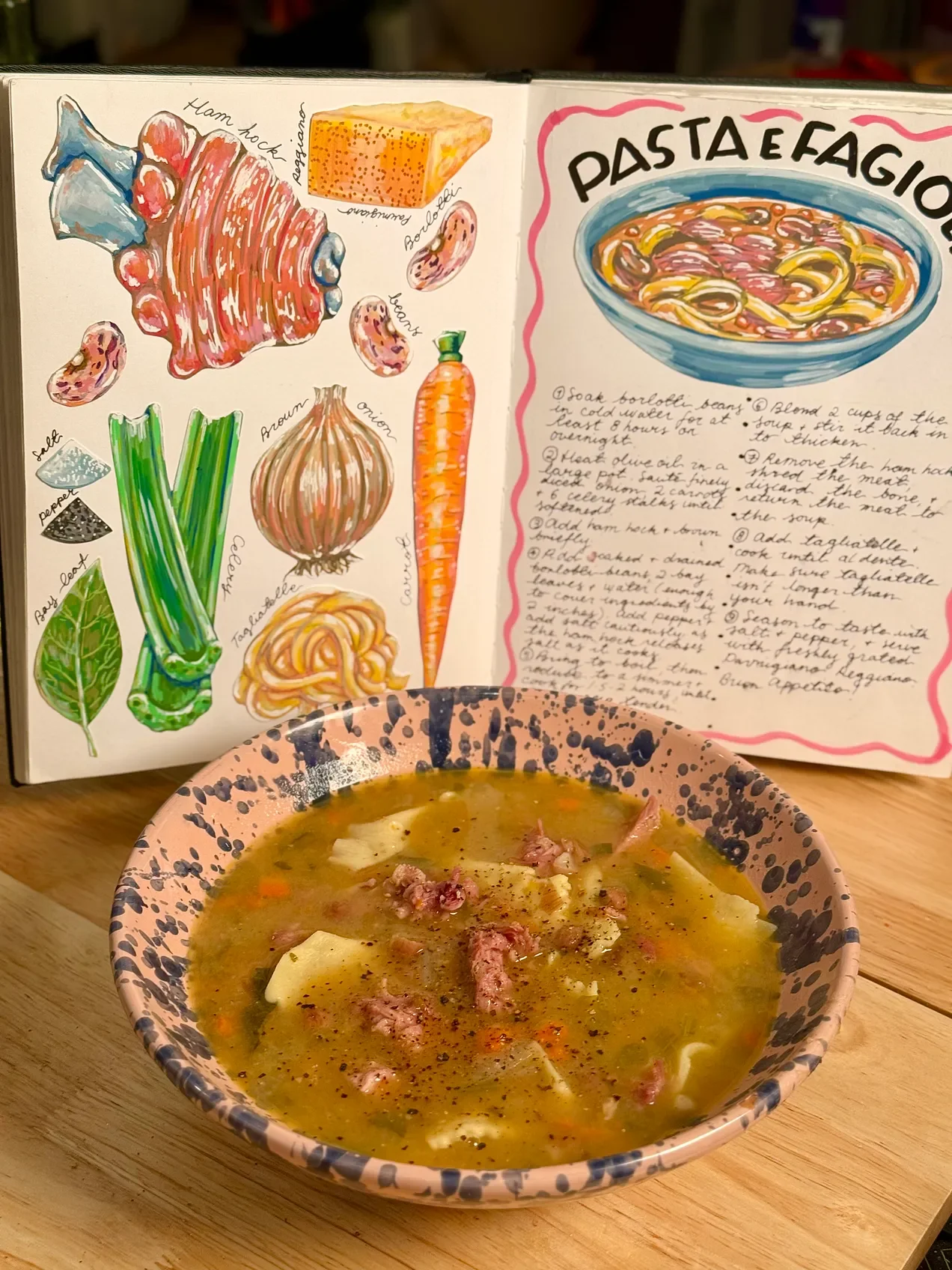 Nonna's Pasta e Fagioli with Smoked Ham Recipe 