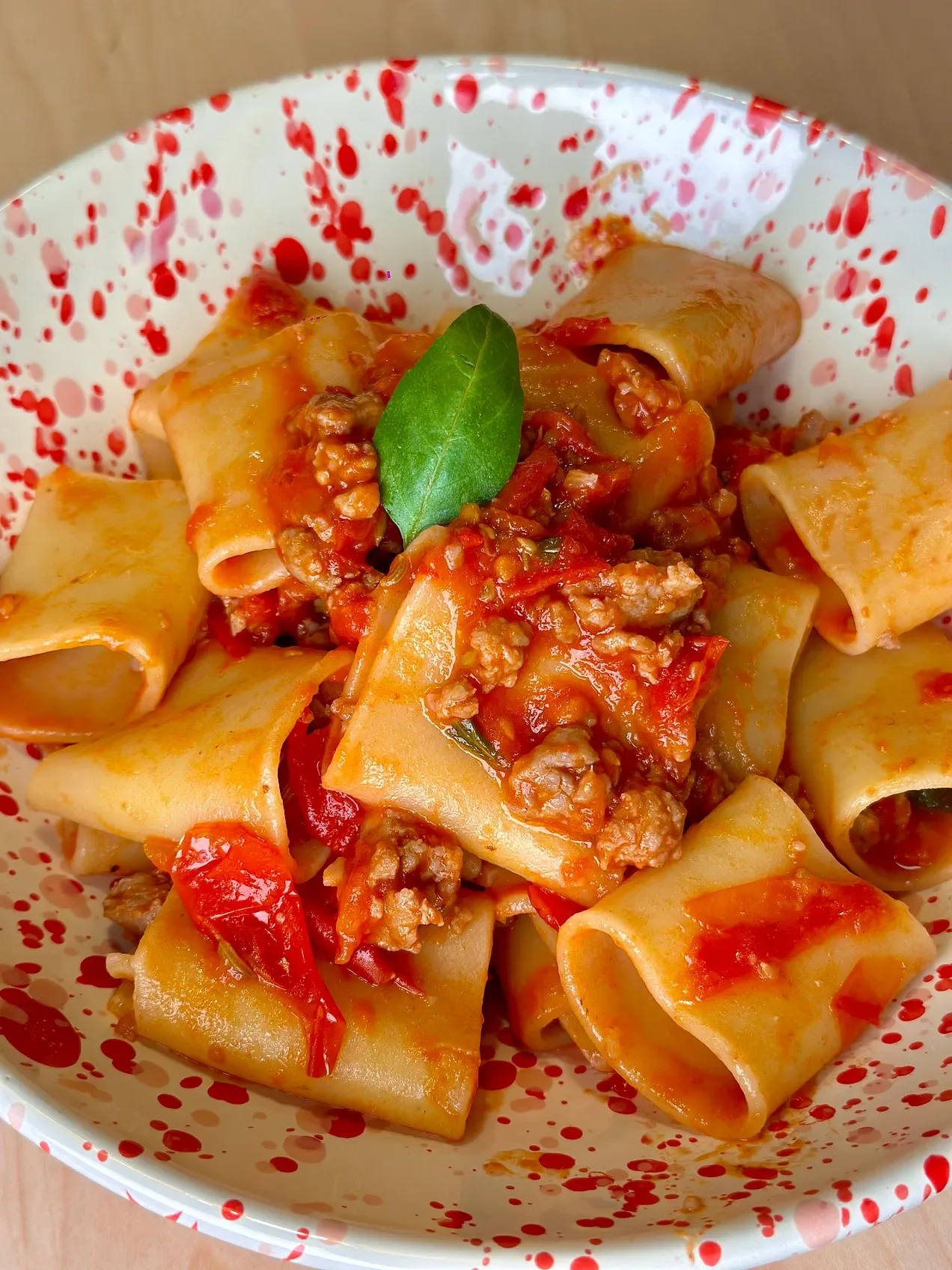 Pasta allo Scarpariello with Cherry Tomatoes and Pork Sausage 