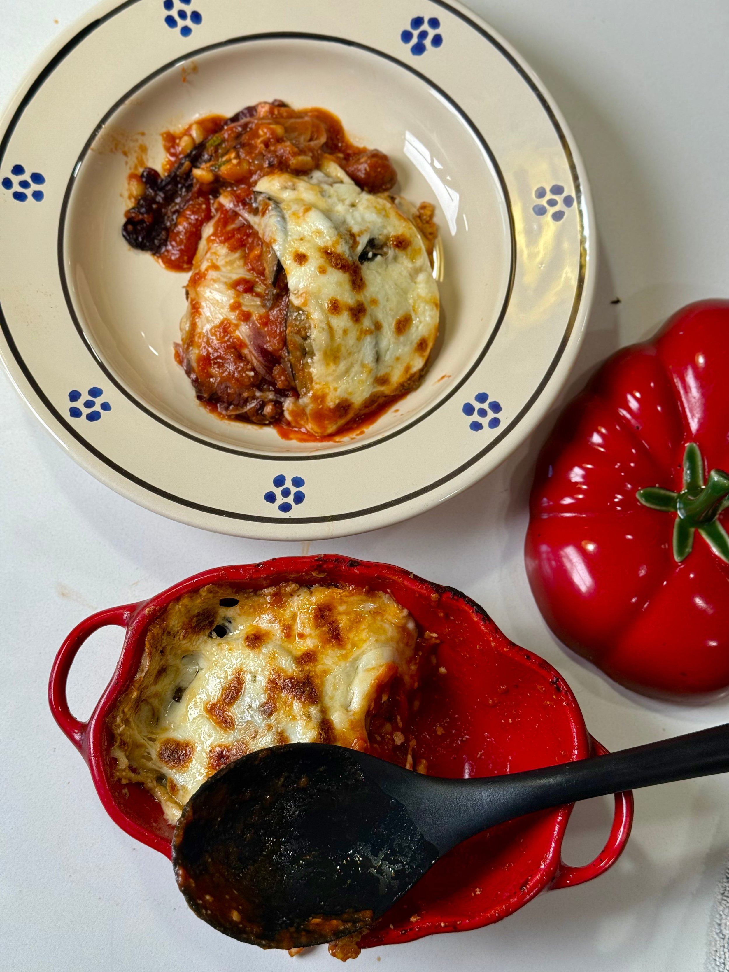 Eggplant &amp; Radicchio Parmigiana Recipe 