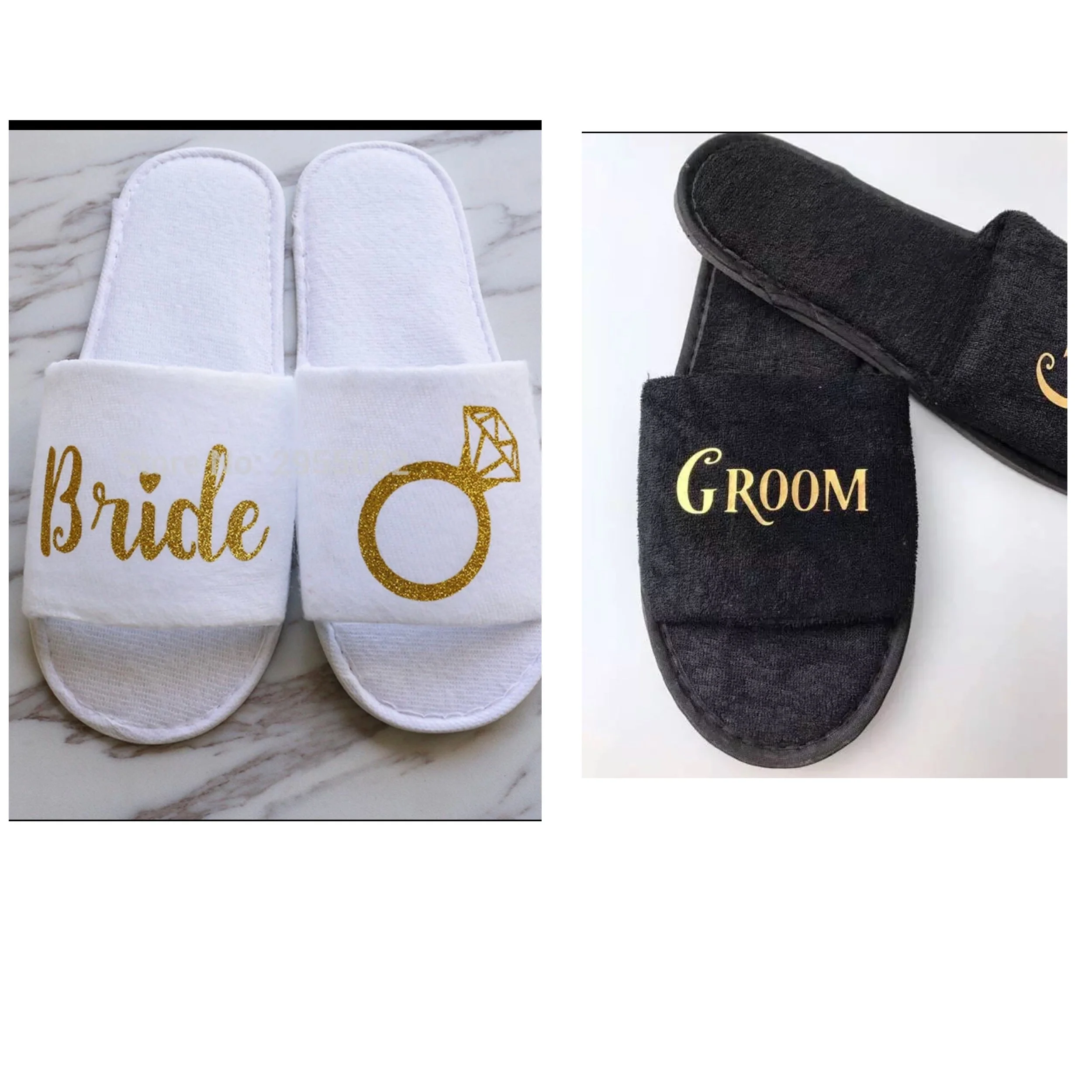 Bride \u0026 Groom Slippers — Bettyonce's 