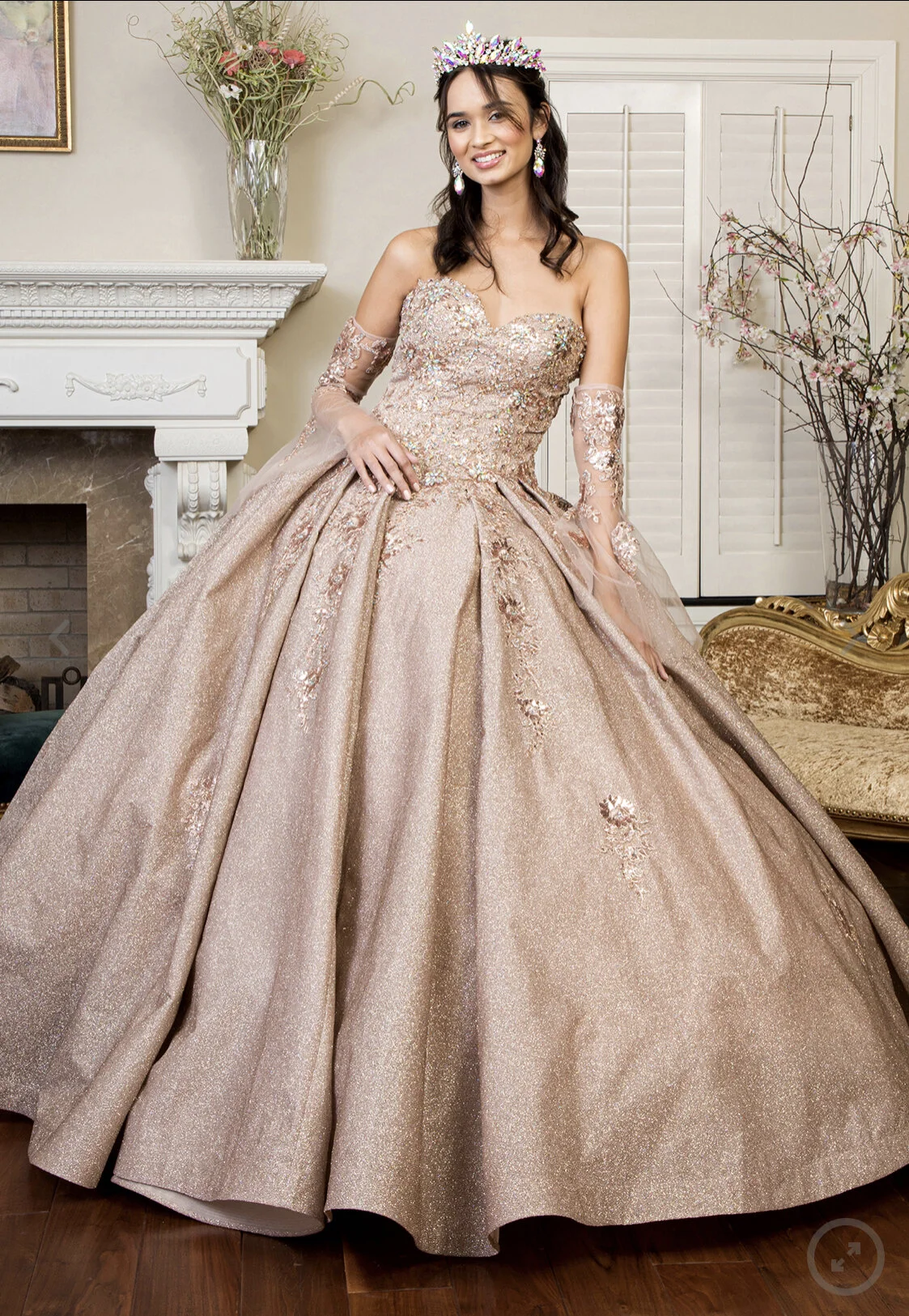 Quinceanera dresses without ruffles online