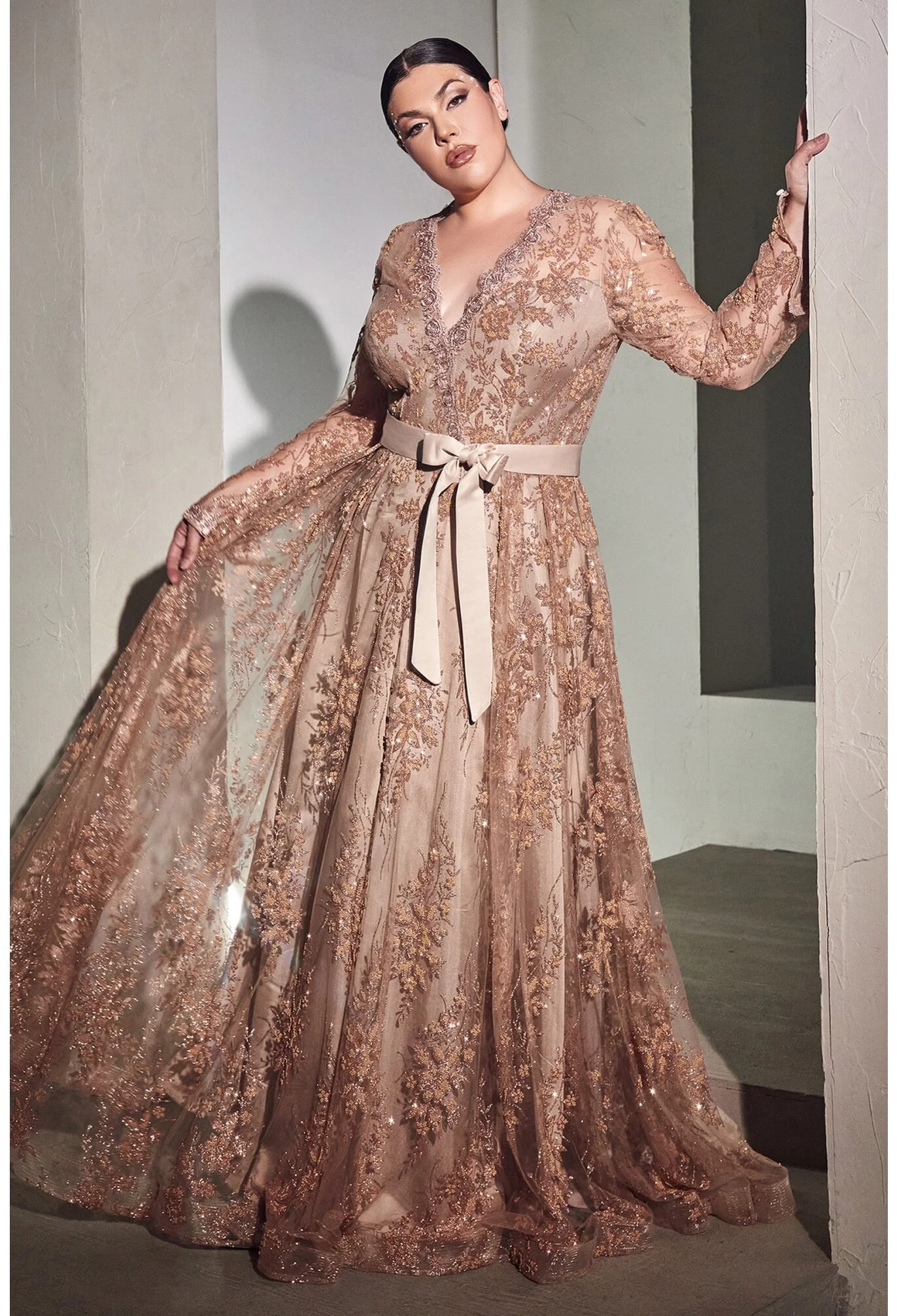 traditional a line dress Sparkly Traditional A-Line Wedding Dress