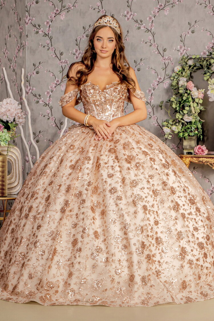 Women's Lace Quinceanera Dresses Ball Gown Sweetheart Quince Dresses with  Sleeves Sweet 15 Dresses