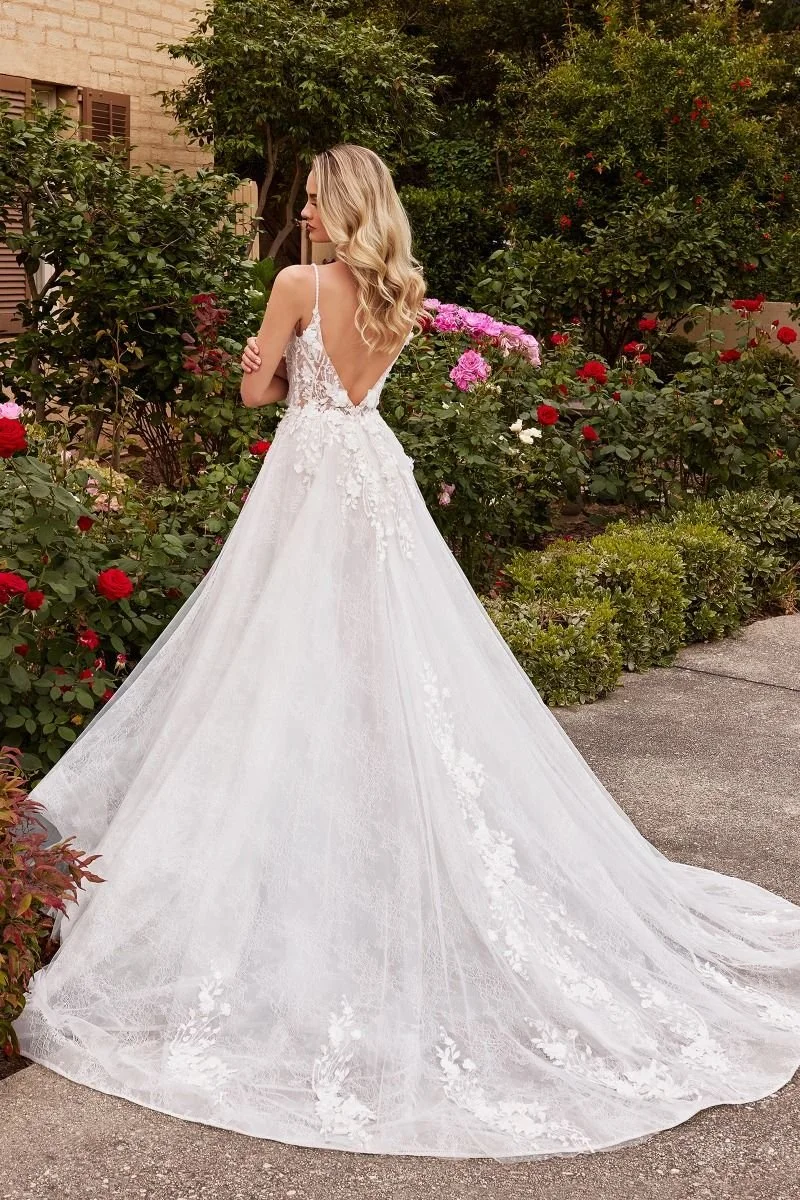 CD857W LAYERED LACE A-LINE BRIDAL GOWN — Bettyonce's Boutique