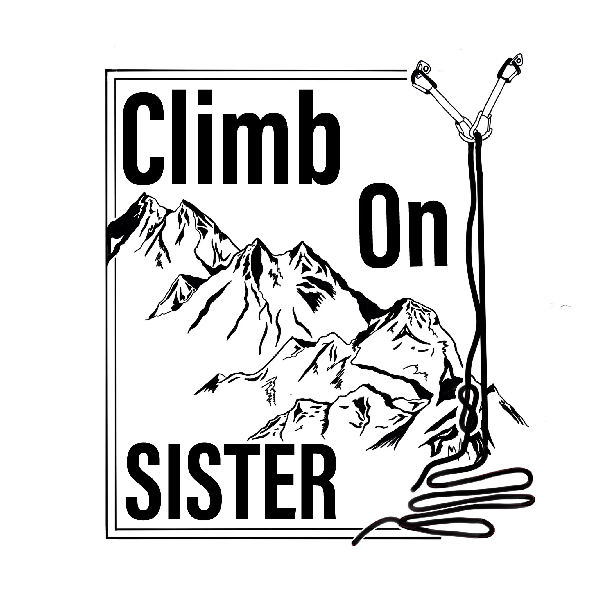 climb on sister sticker