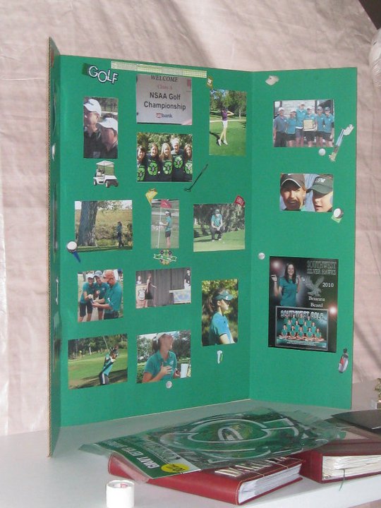 senior graduation party golf photo board