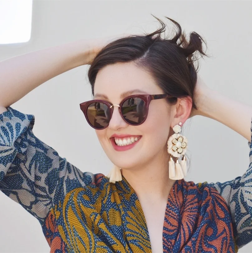 Of course this outfit needed some fabulous accessories and if you know me by now my go-to is a fantastic pair of earrings. The statement earrings as I like to call them. However, if earrings aren’t your thing, a choker, cuff or a fun hair piece would also be great accessories to pair with this outfit.