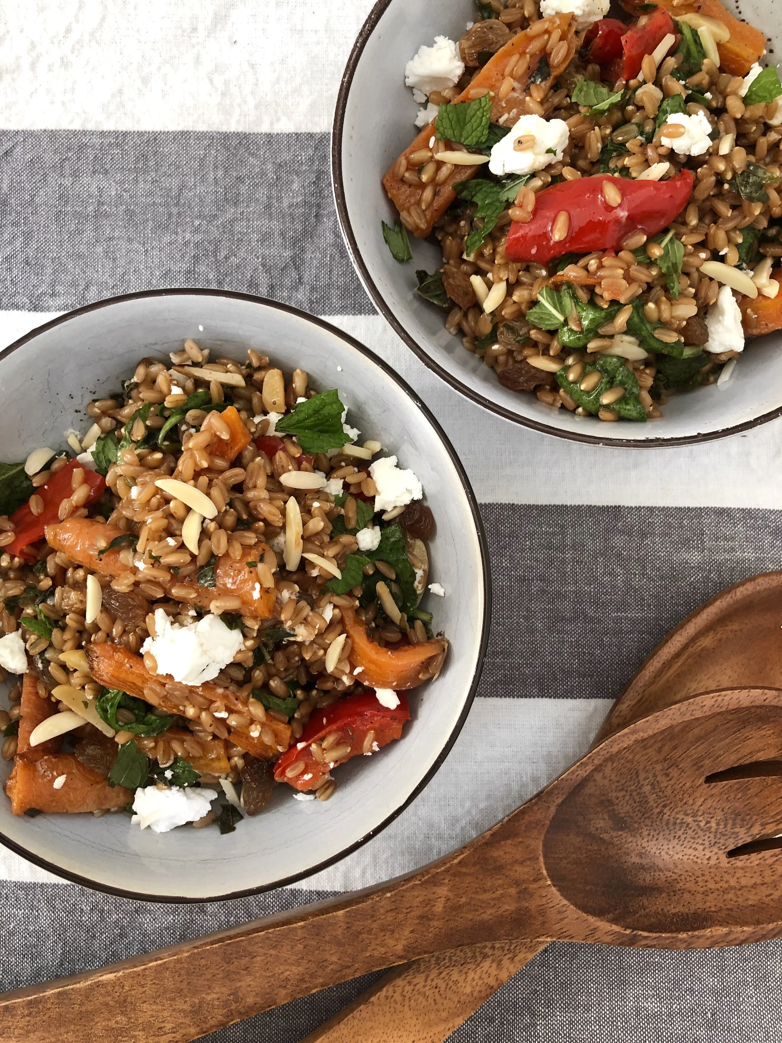 Mediterranean Farro and Roasted Vegetable Salad