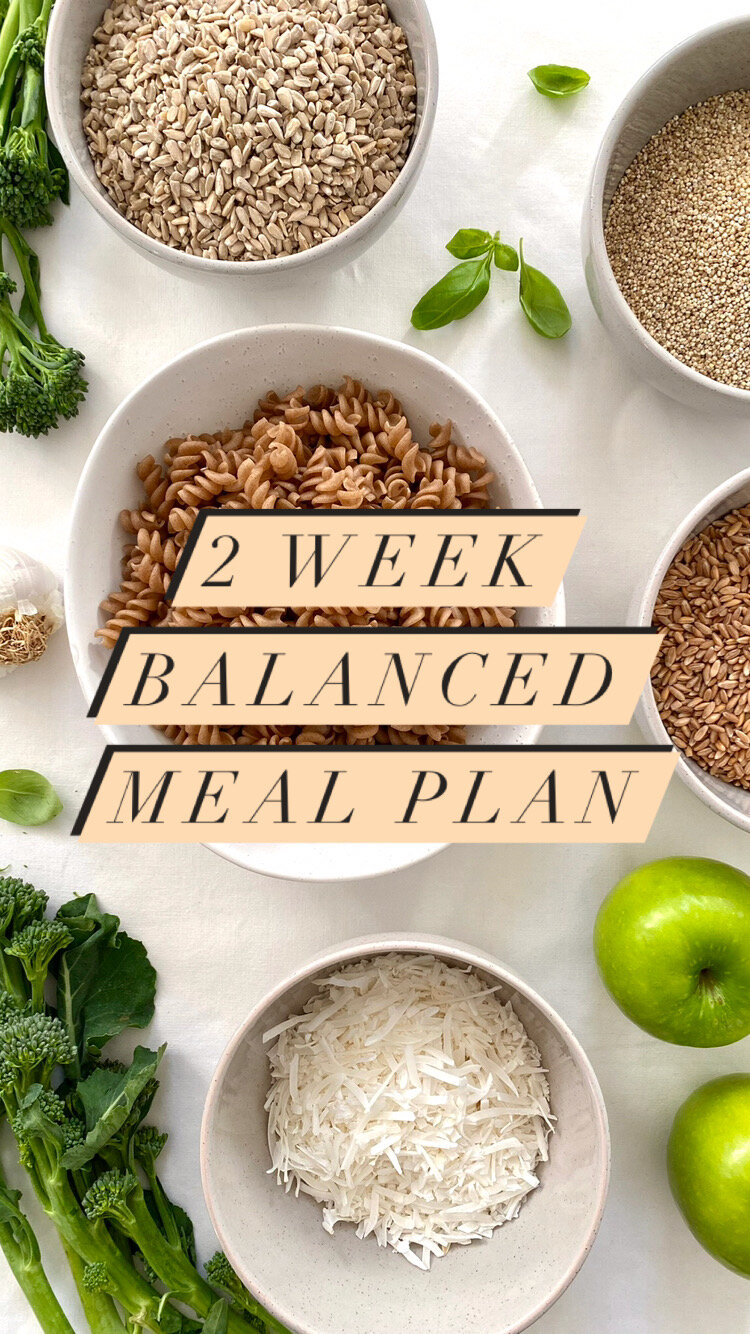 2 Week Balanced Meal Plan by Jemma Geldard
