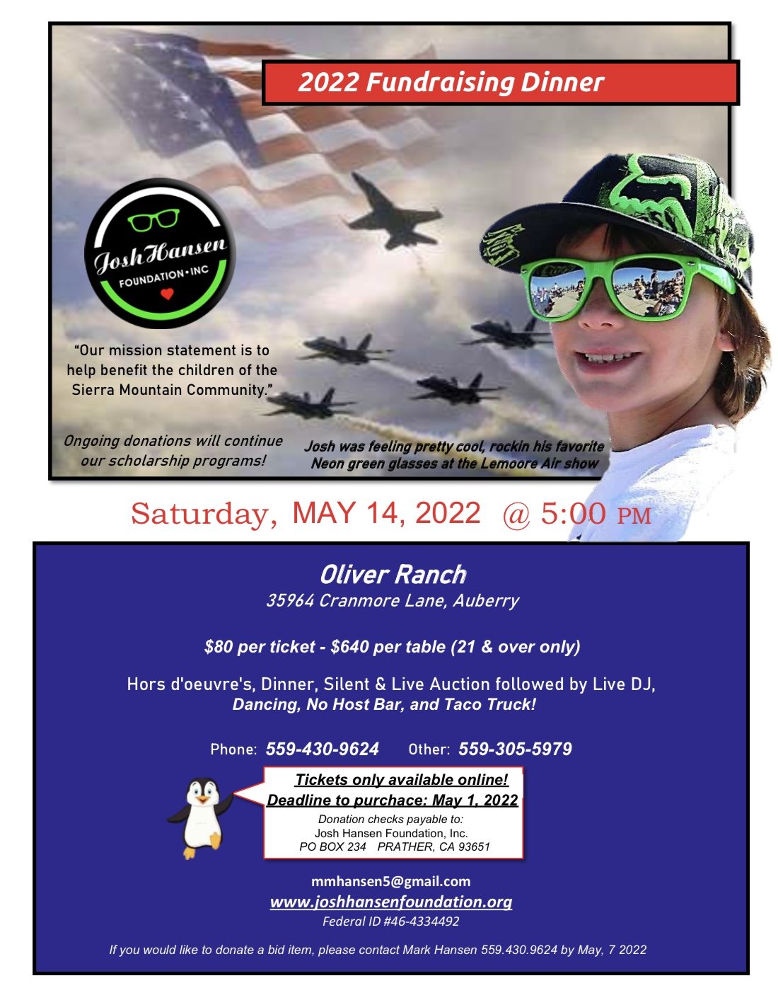 Fundraiser Dinner 2022