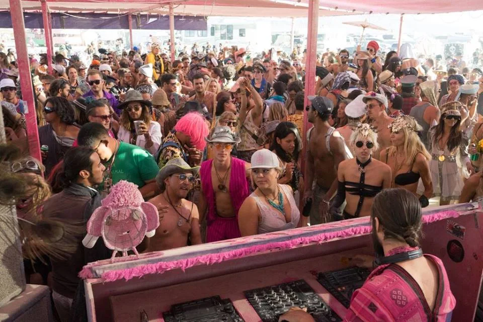 Zach Walker- Pink Mammoth – Burning Man 2015
