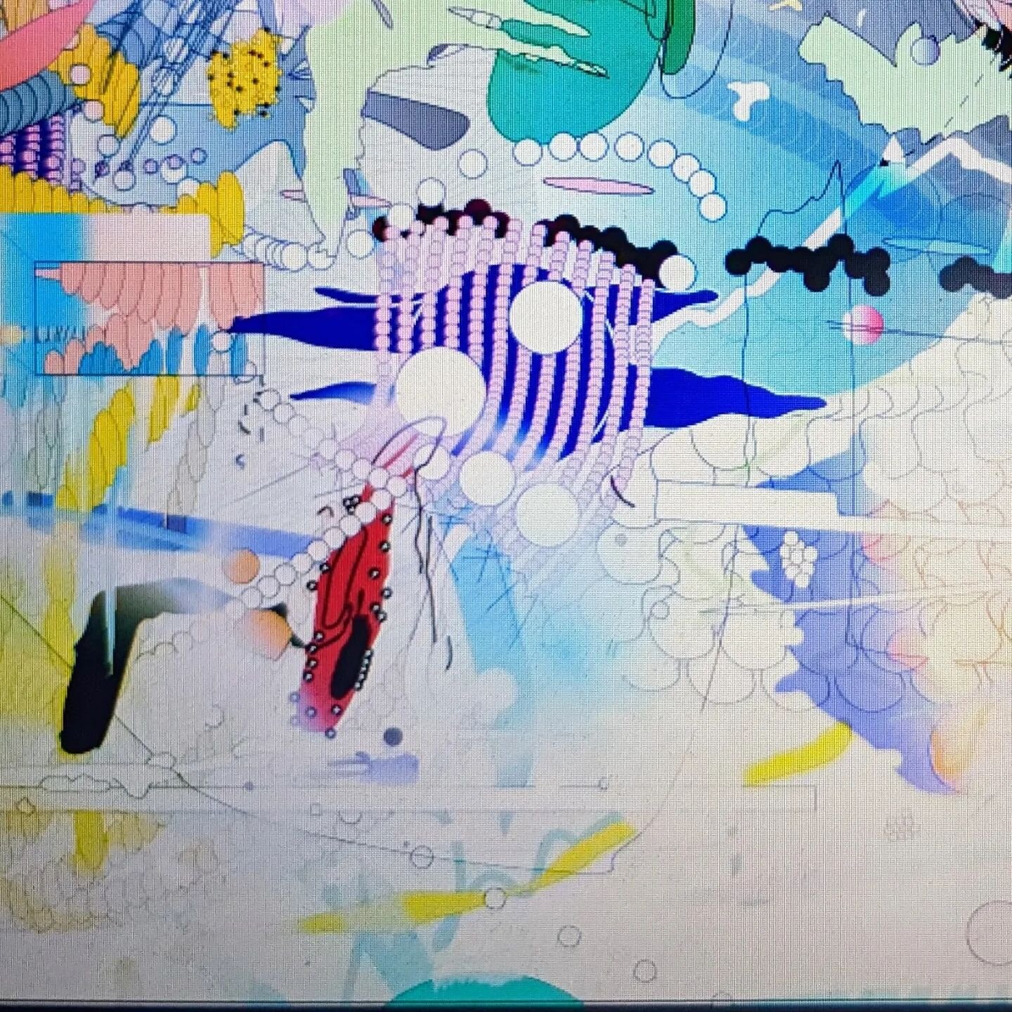 #wip shot off the screen, on a screen
.
.
.
.
.
#digitalart #newcontemporary #mixedartist #digitalillustration #drawing #psychedelicart  #multiracialartist #psychedelic #cyberpunk #seattleartist #abstractart #superflat #abstractartist #kunst #surreal