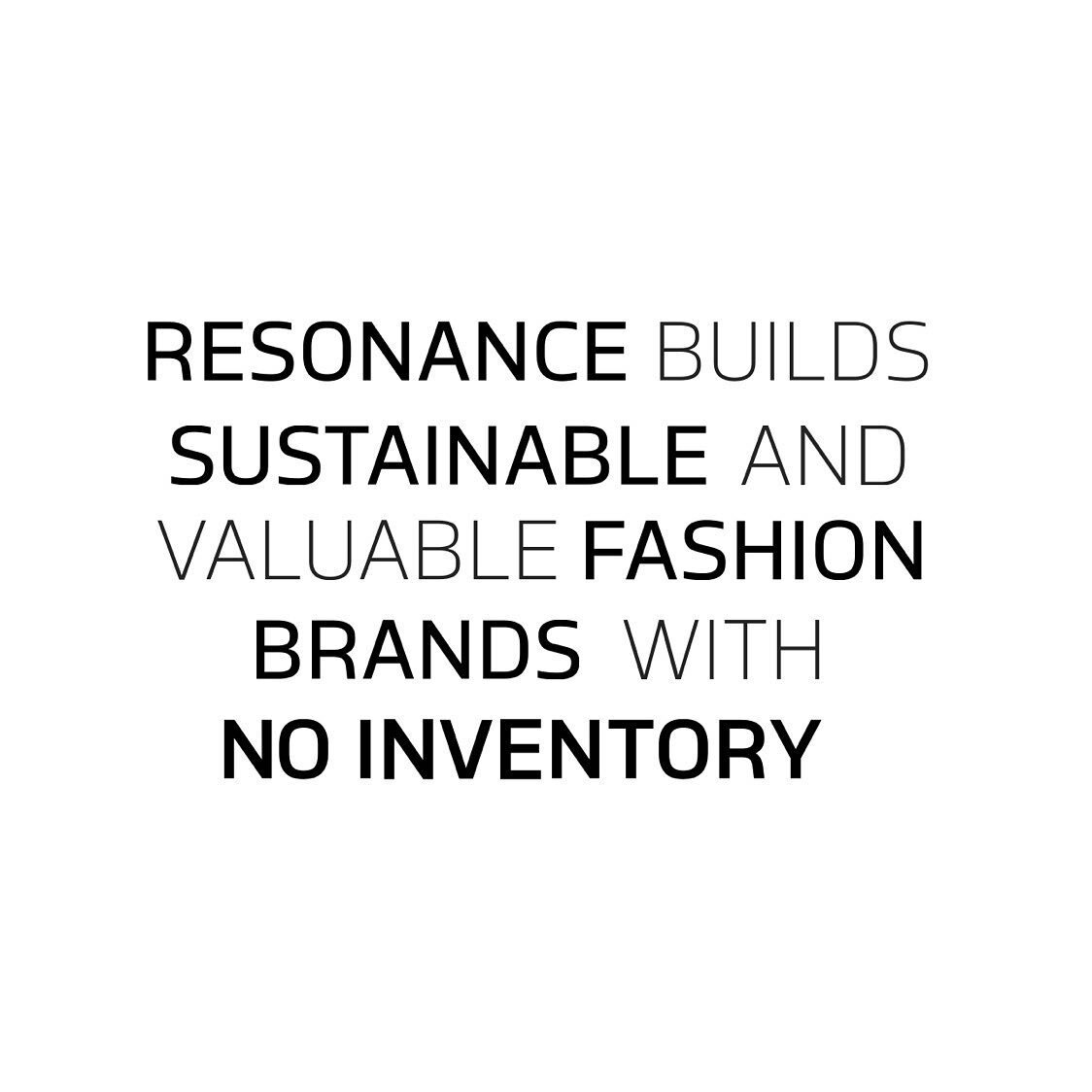 I am so proud to be a part of @resonancebrands 💥 we are changing the Fashion Industry one garment at a time with a focus on enabling brands to create more sustainable, economic, environmental, and social value.