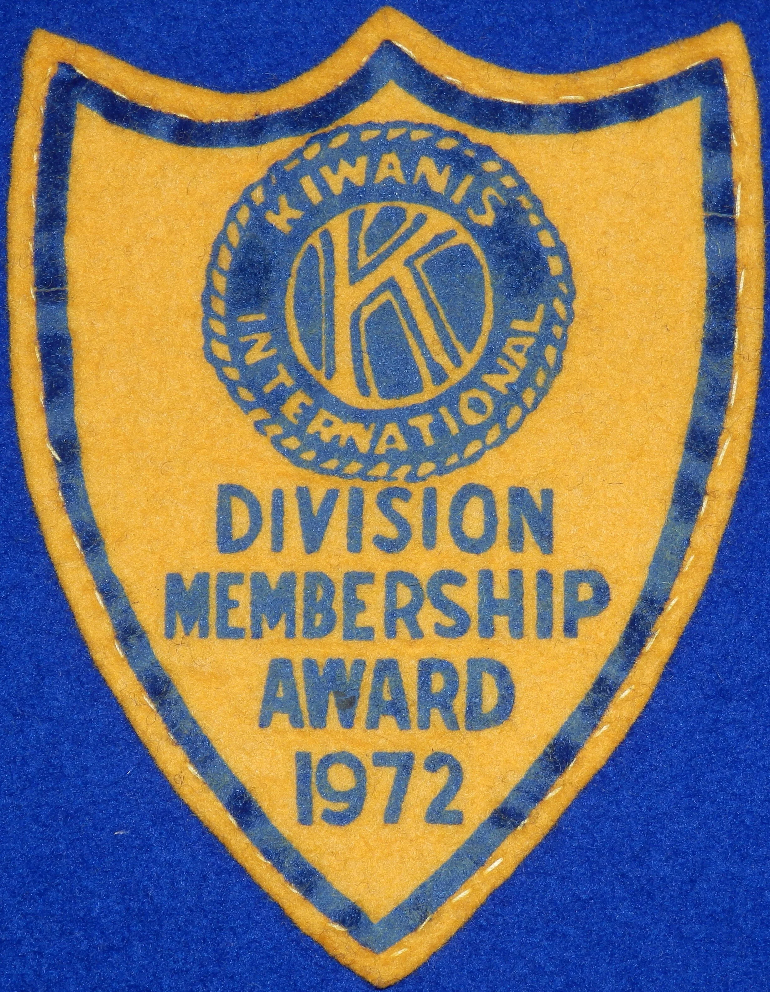 1972 Division Membership Award