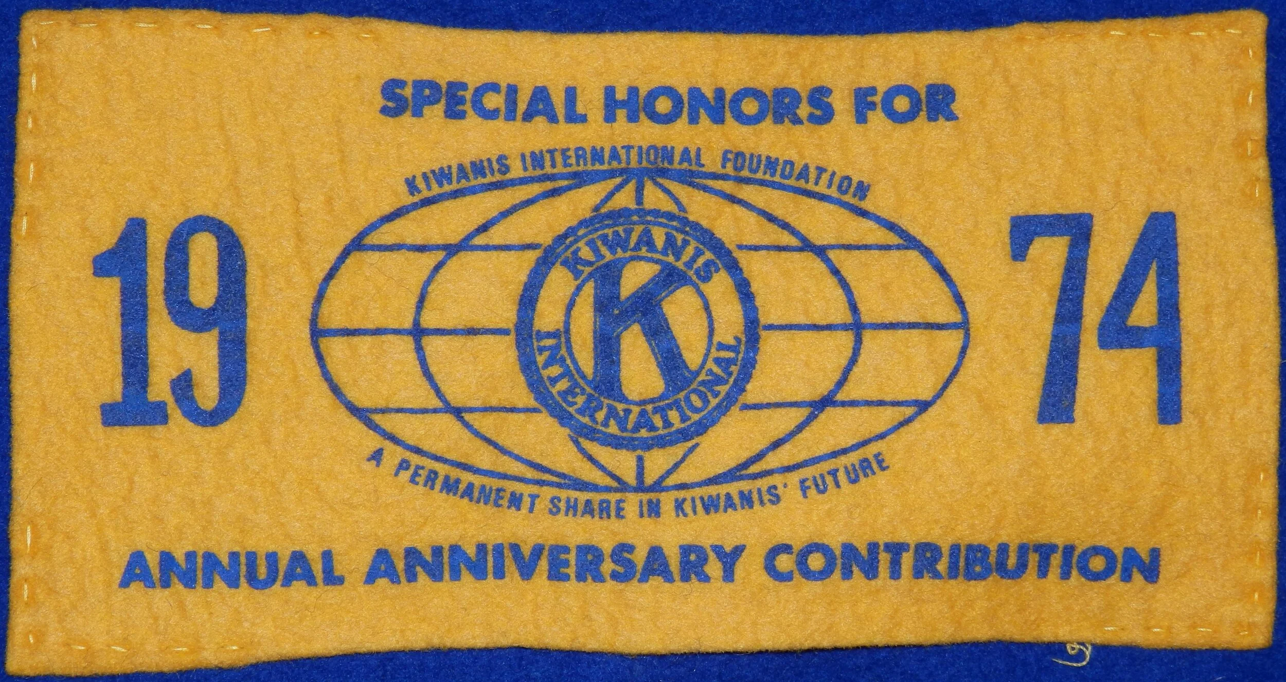 1974 Annual Anniversary Contribution