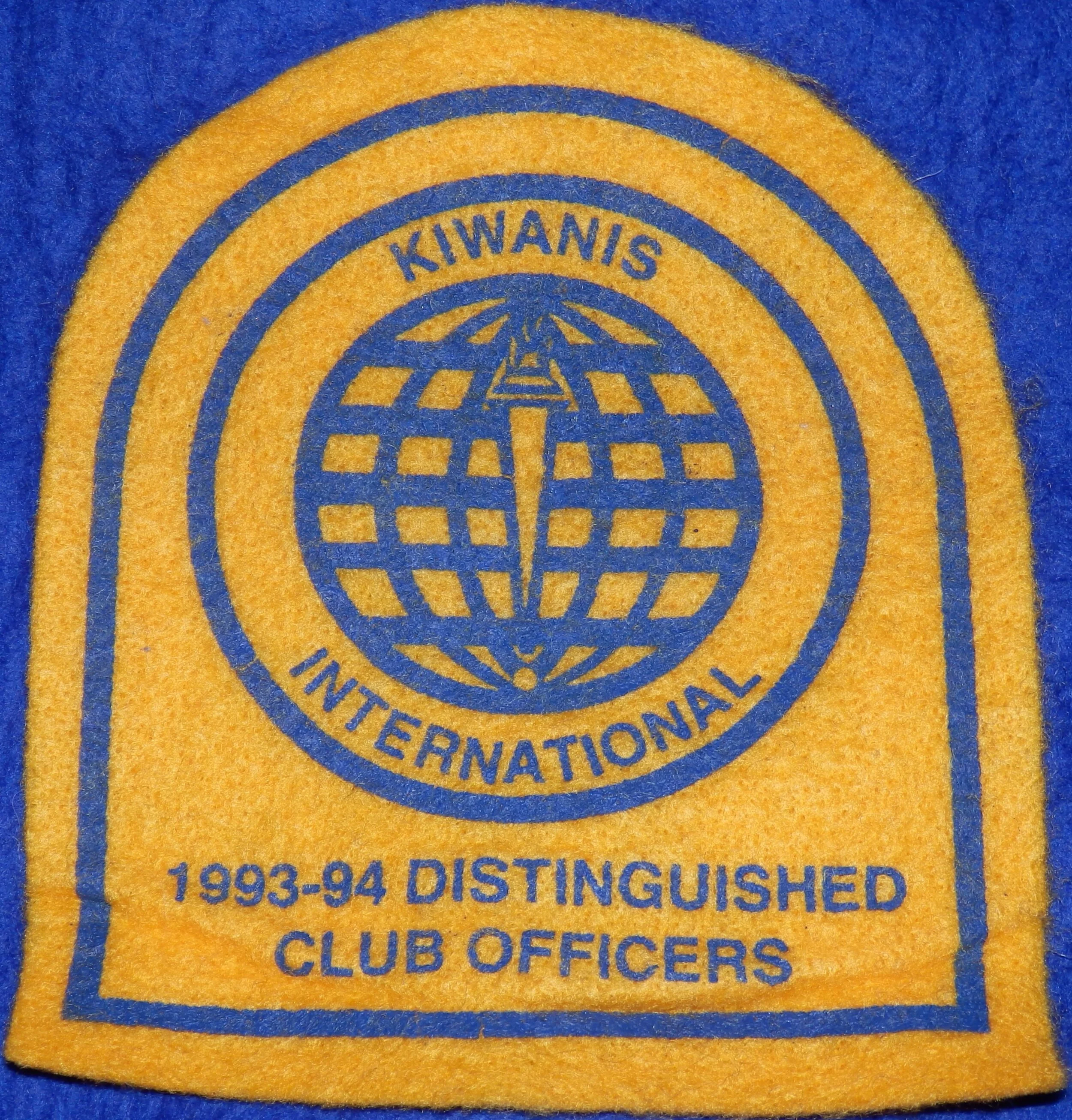 1993-94 Distinguished Club Officers