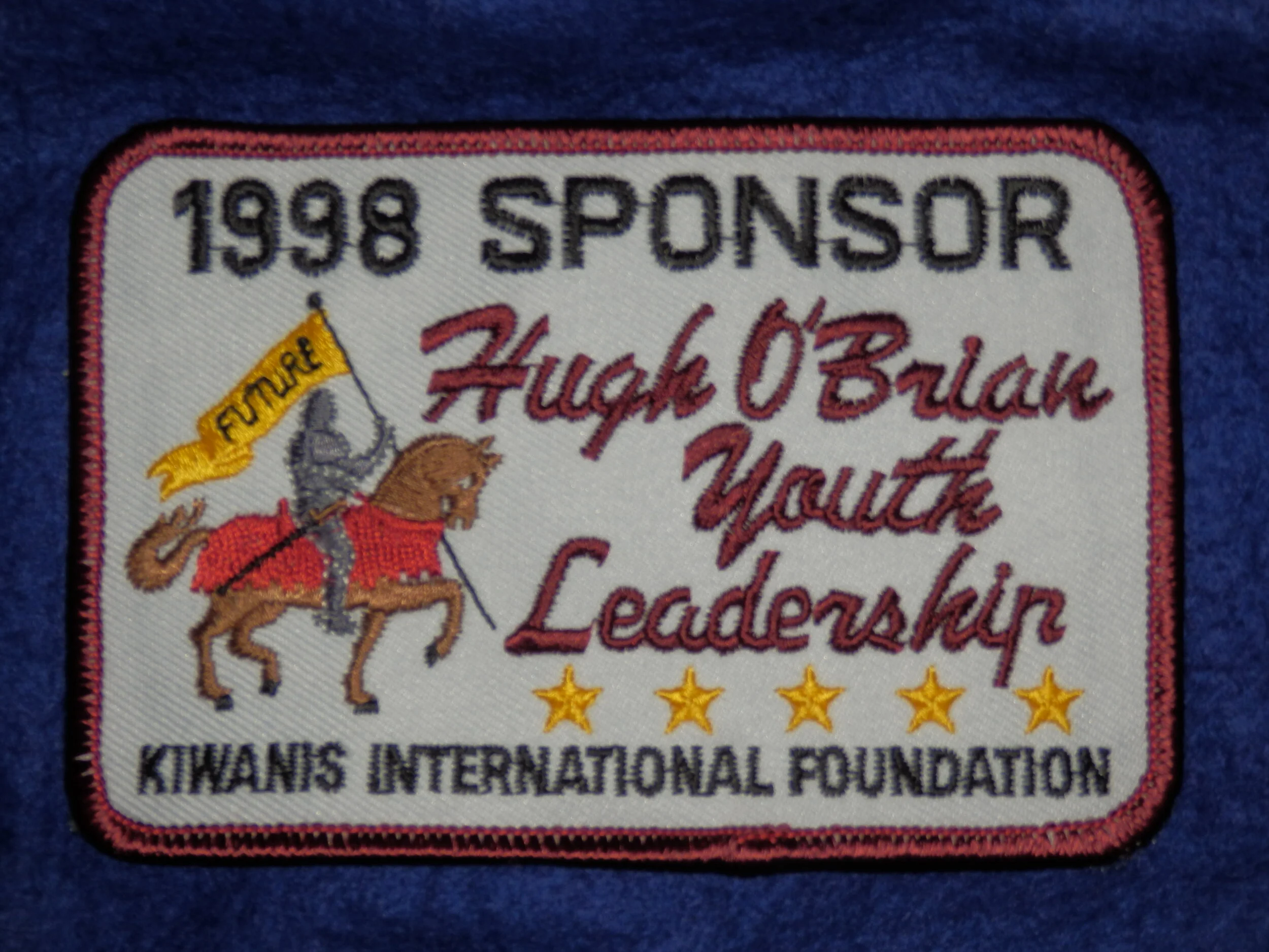 1998 Hugh O'Brian Hoby Youth Leadership Sponsor
